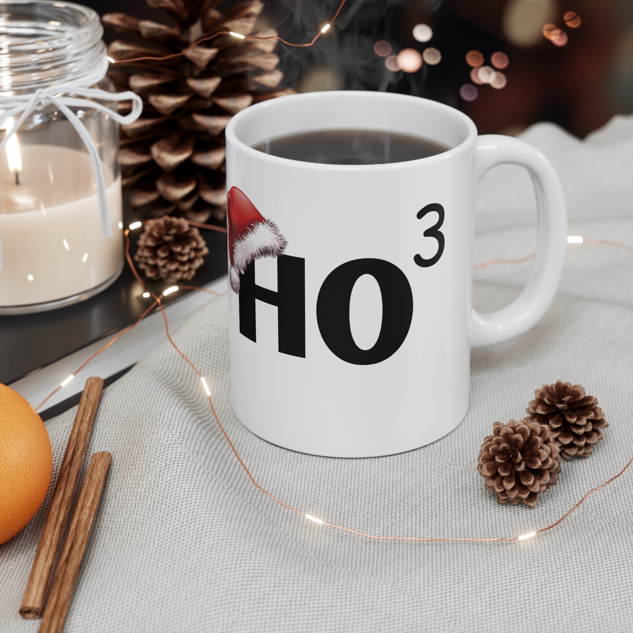 HO HO HO Funny Christmas Mug by RudeCuppa