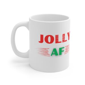 Jolly AF Funny Christmas Mug | RudeCuppa