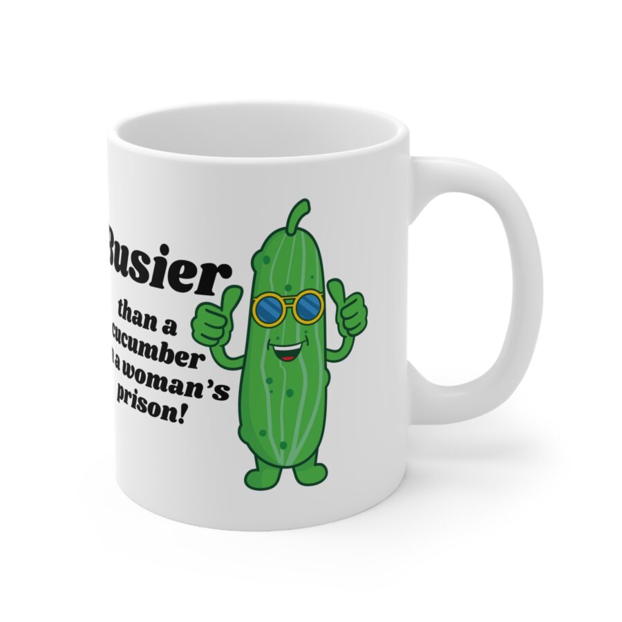 Busier than a cucumber in a woman's prison - Ceramic Coffee Cups, 11oz, 15oz - Image 3
