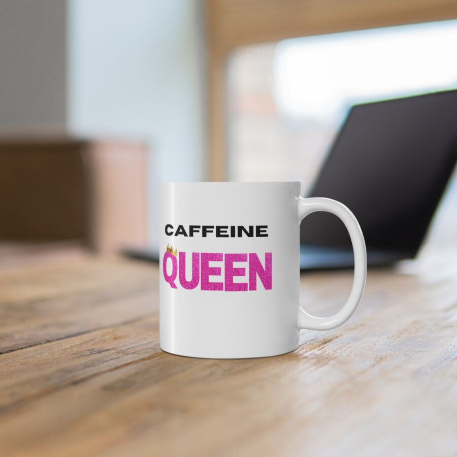 Caffeine Queen - Ceramic Coffee Cups, 11oz, 15oz - Image 5