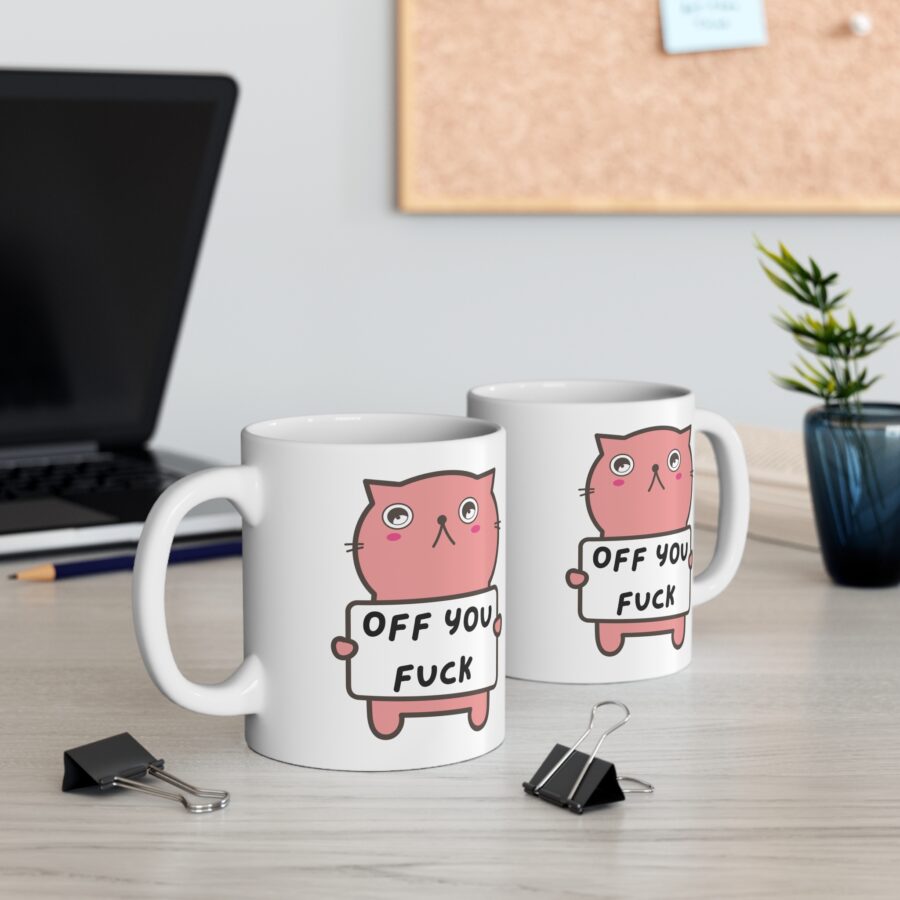 Off You Fuck - Ceramic Coffee Cups, 11oz, 15oz - Image 4