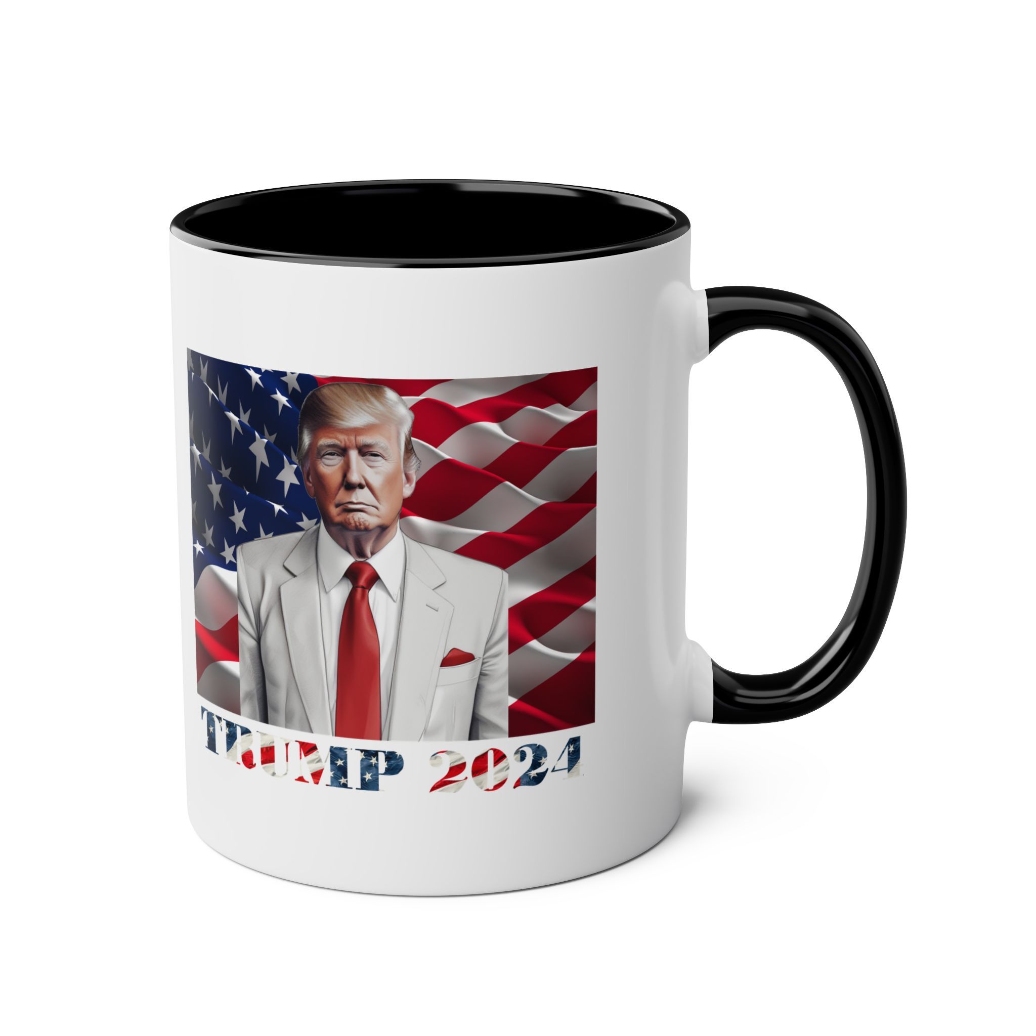 Trump 2024 - Two-Tone Coffee Mugs, 11oz - Image 4