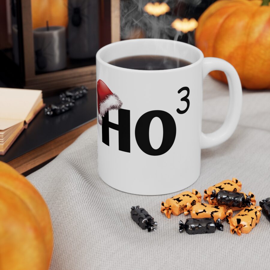 HO HO HO Christmas Mug - Ceramic Coffee Cups, 11oz, 15oz - Image 6