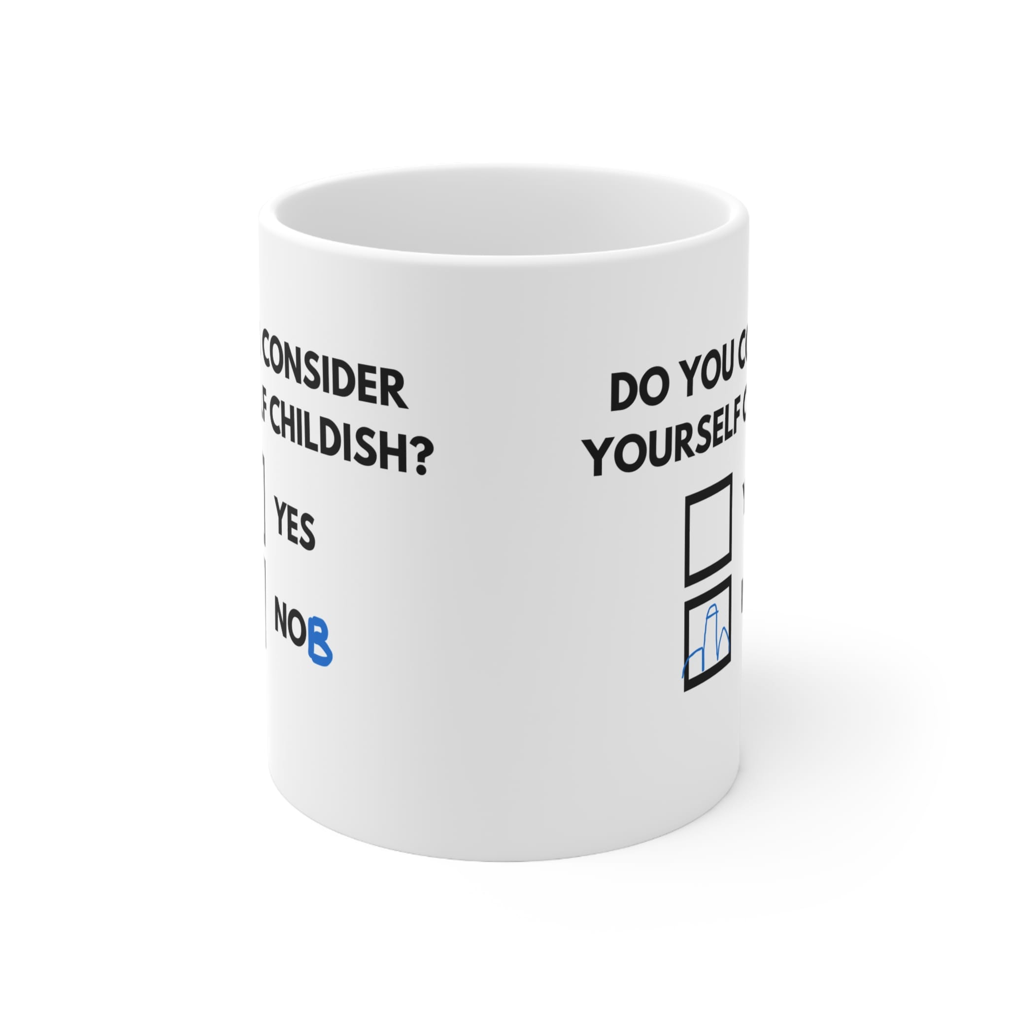 Do You Consider Yourself Childish Funny Mug by RudeCuppa