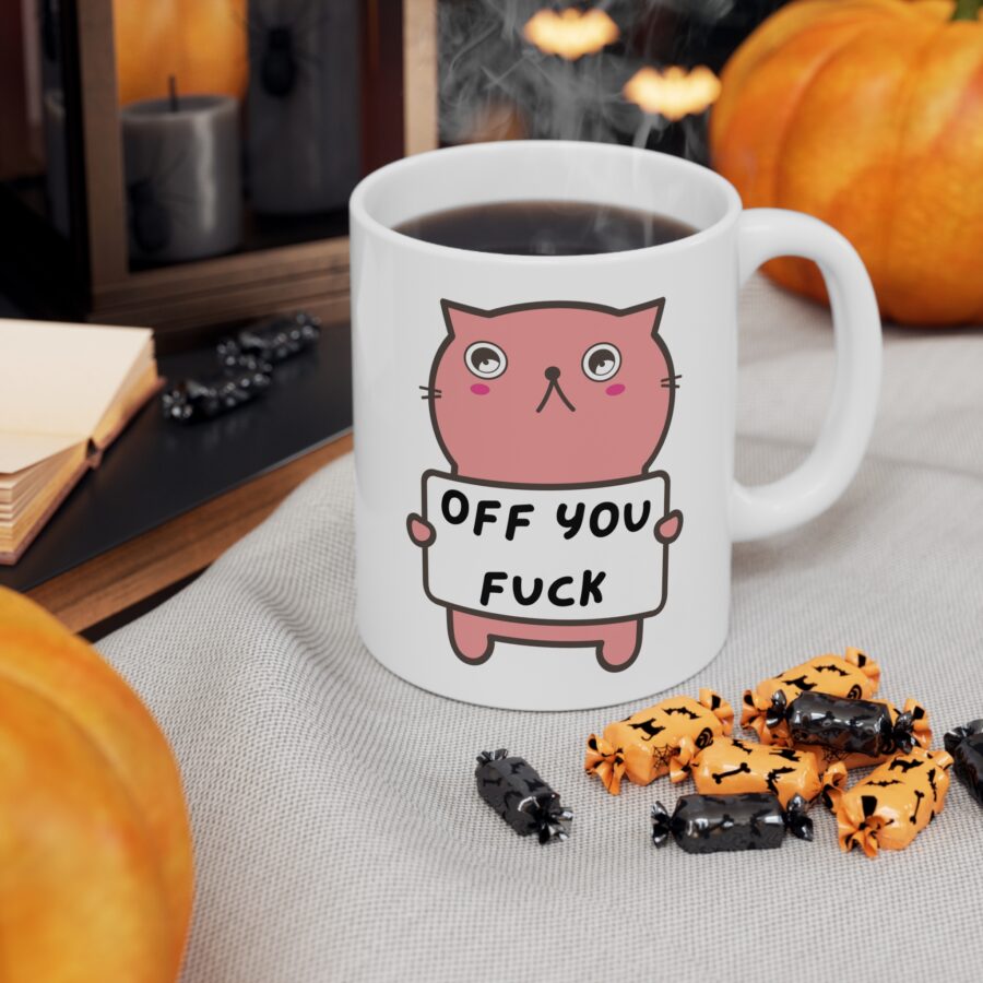 Off You Fuck - Ceramic Coffee Cups, 11oz, 15oz - Image 6