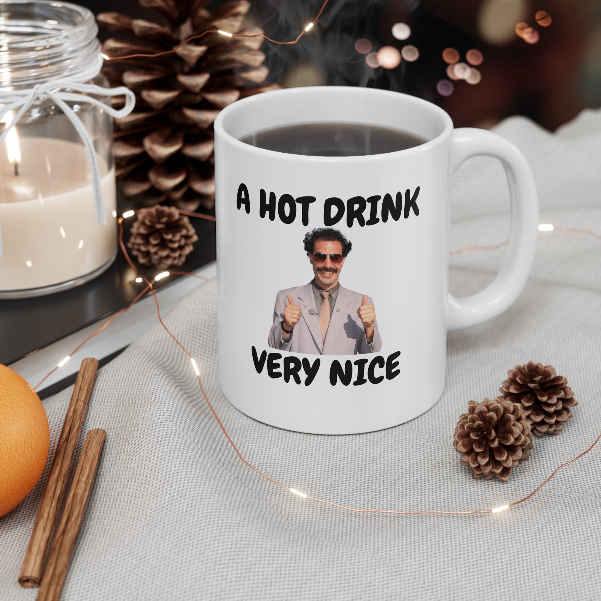 A Hot Drink Very Nice Funny Mug by RudeCuppa