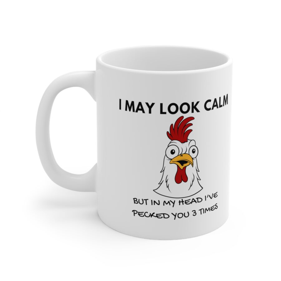 I May Look Calm - Ceramic Coffee Cups, 11oz, 15oz - Image 2