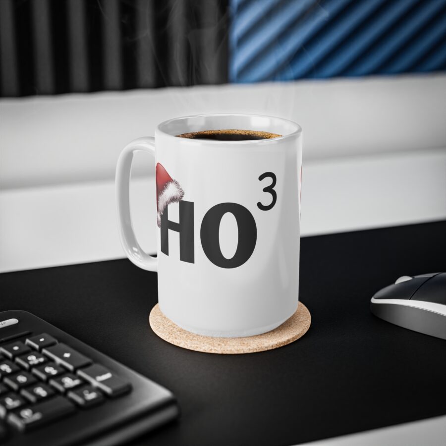 HO HO HO Christmas Mug - Ceramic Coffee Cups, 11oz, 15oz - Image 10