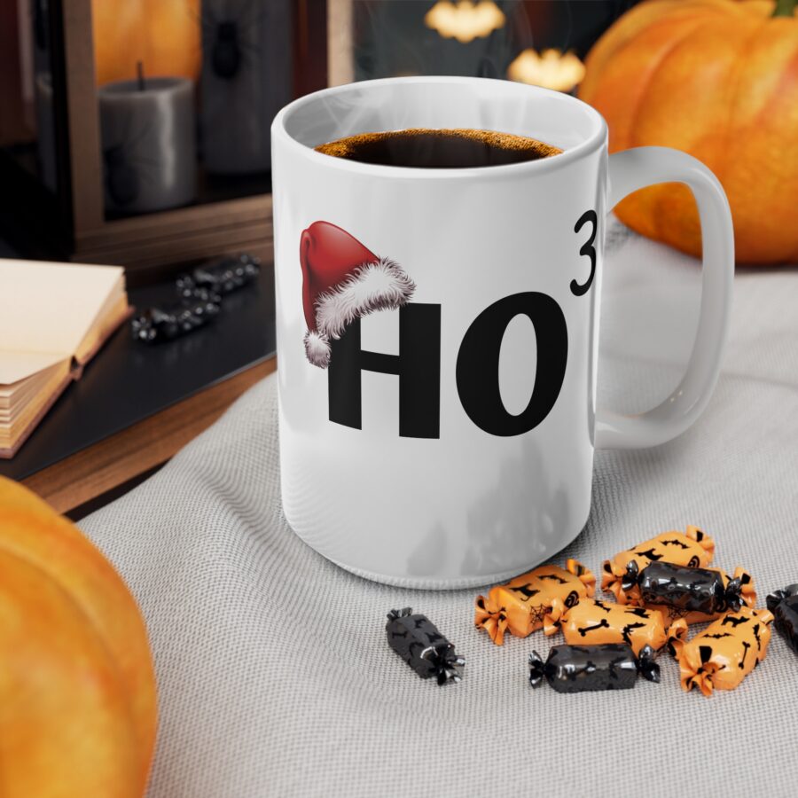 HO HO HO Christmas Mug - Ceramic Coffee Cups, 11oz, 15oz - Image 12