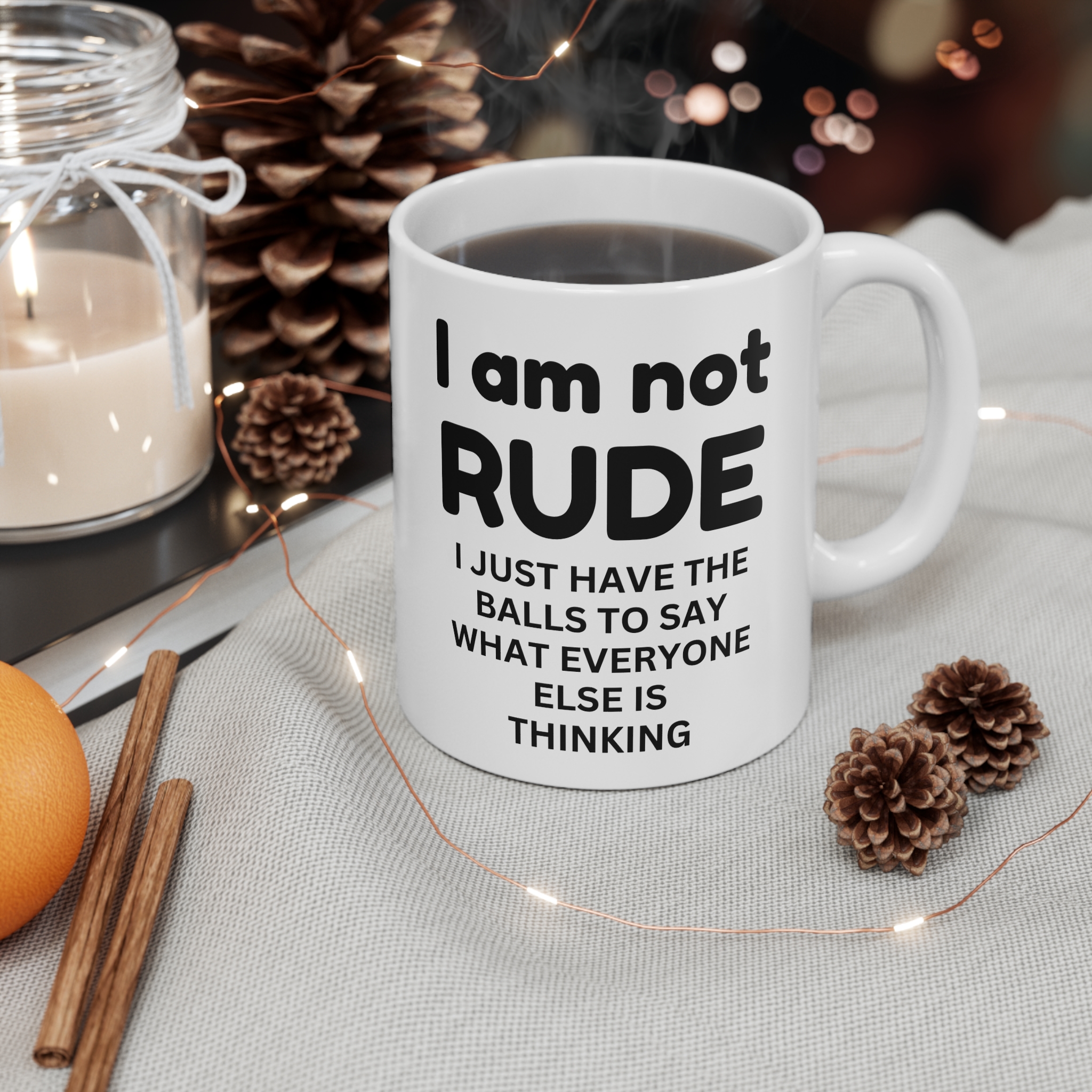 I Am Not Rude Mug - Ceramic Coffee Cups, 11oz, 15oz - Image 4