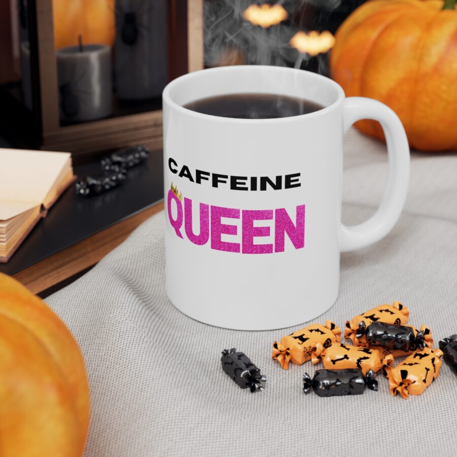Caffeine Queen - Ceramic Coffee Cups, 11oz, 15oz - Image 6