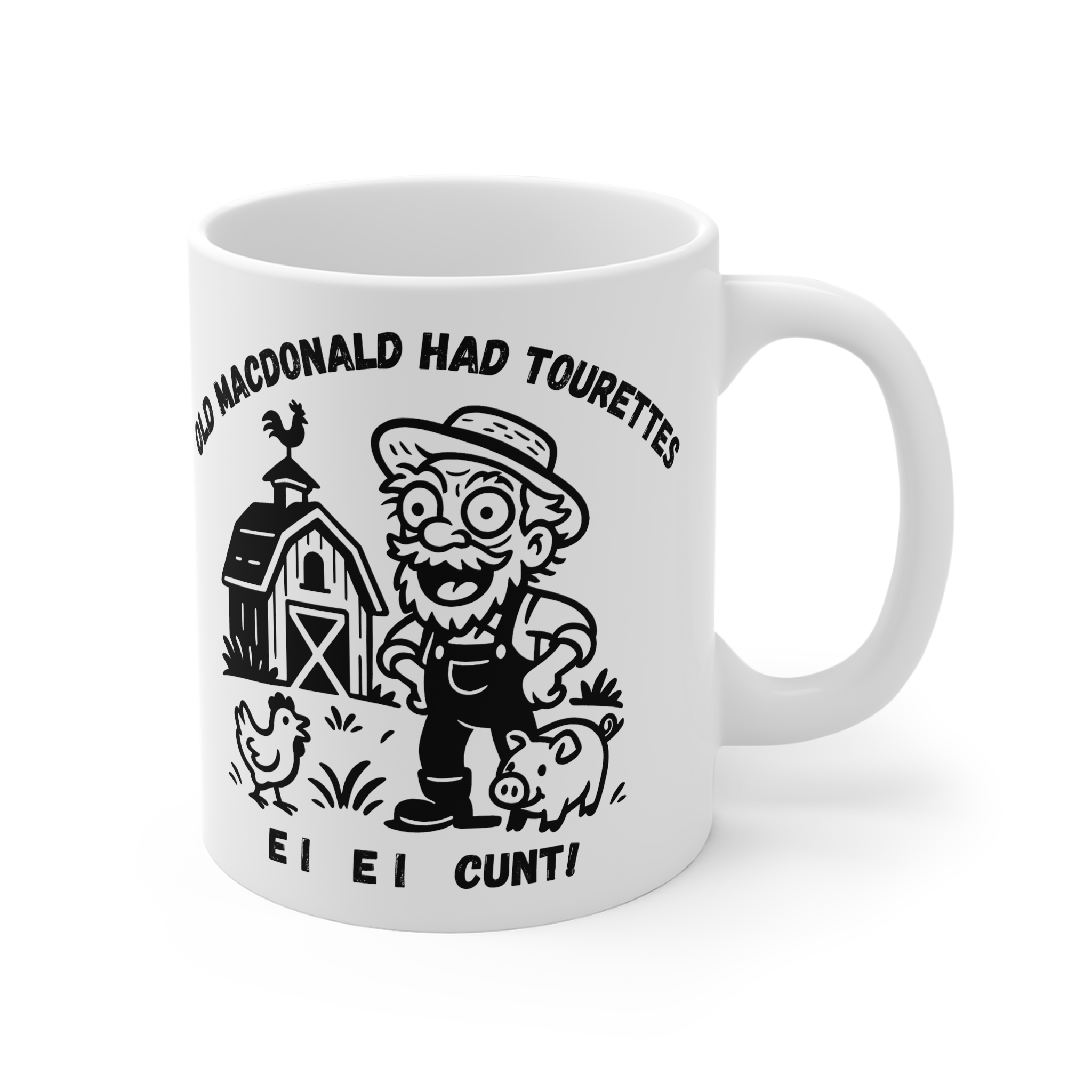 Old McDonald Funny Mug by RudeCuppa