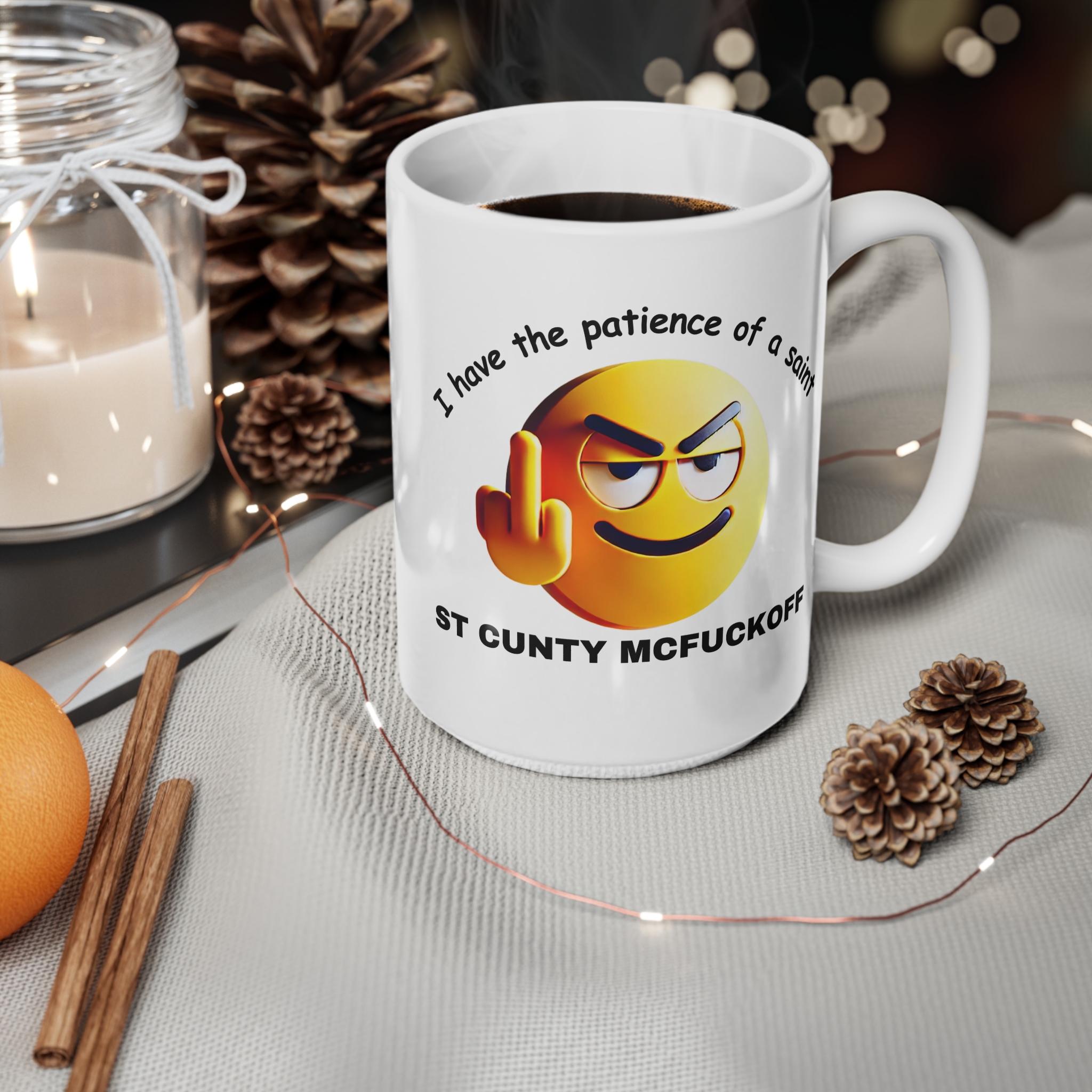 I Have The Patience Of A Saint - Ceramic Coffee Cups, 11oz, 15oz - Image 6