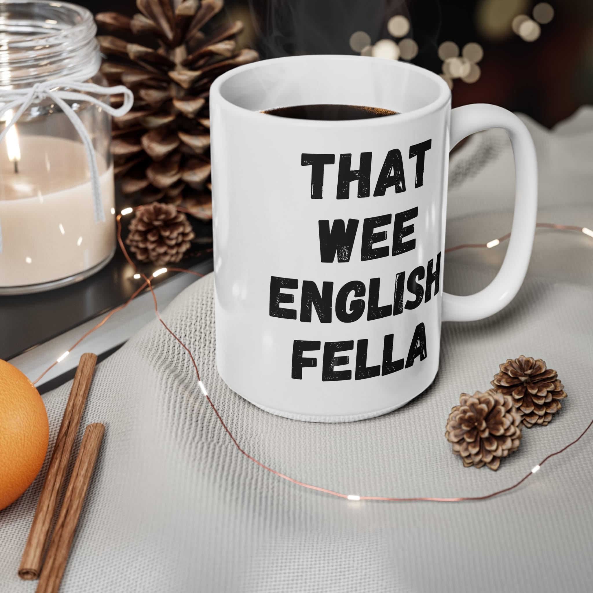 That Wee English Fella Funny Mug by RudeCuppa