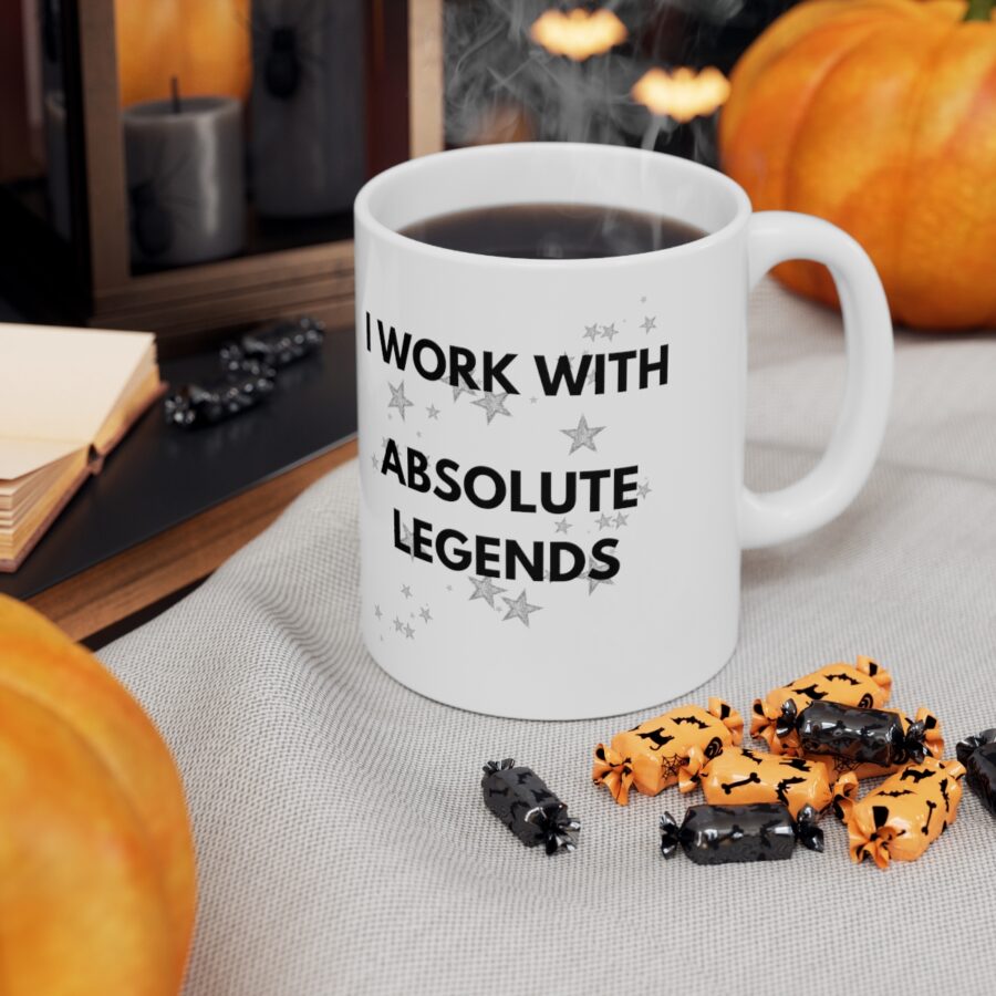 I work with Absolute Legends - Ceramic Coffee Cups, 11oz, 15oz - Image 6