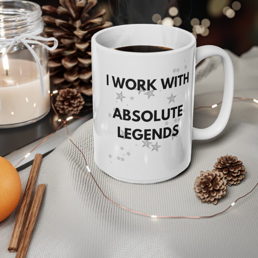 I work with Absolute Legends - Ceramic Coffee Cups, 11oz, 15oz - Image 9