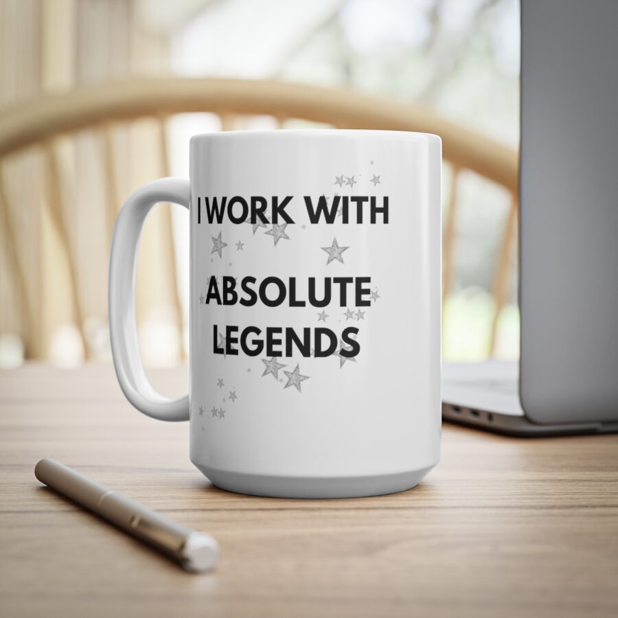 I work with Absolute Legends - Ceramic Coffee Cups, 11oz, 15oz - Image 11
