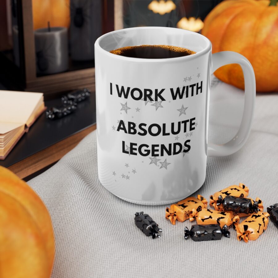 I work with Absolute Legends - Ceramic Coffee Cups, 11oz, 15oz - Image 12