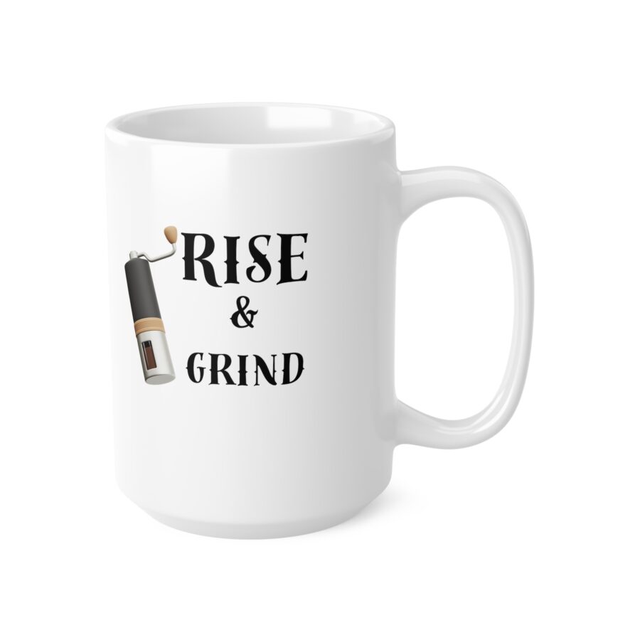Rise and Grind Mug - Ceramic Coffee Cups, 11oz, 15oz - Image 7