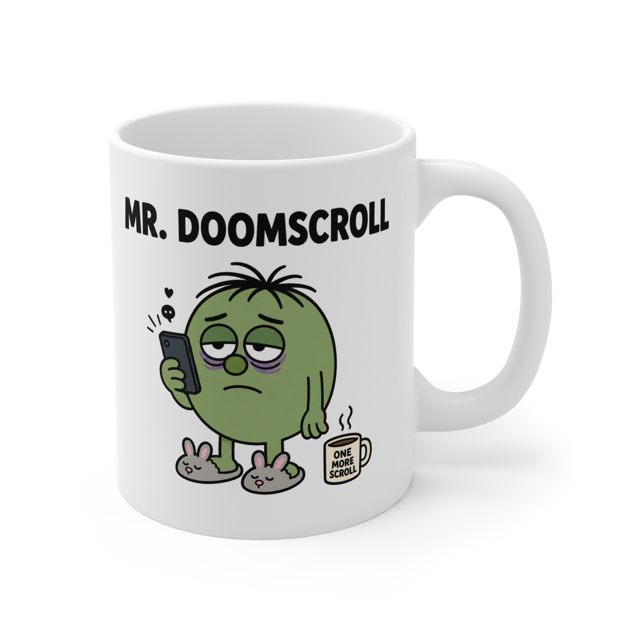 Mr. Doomscroll Funny Mug - Image 2