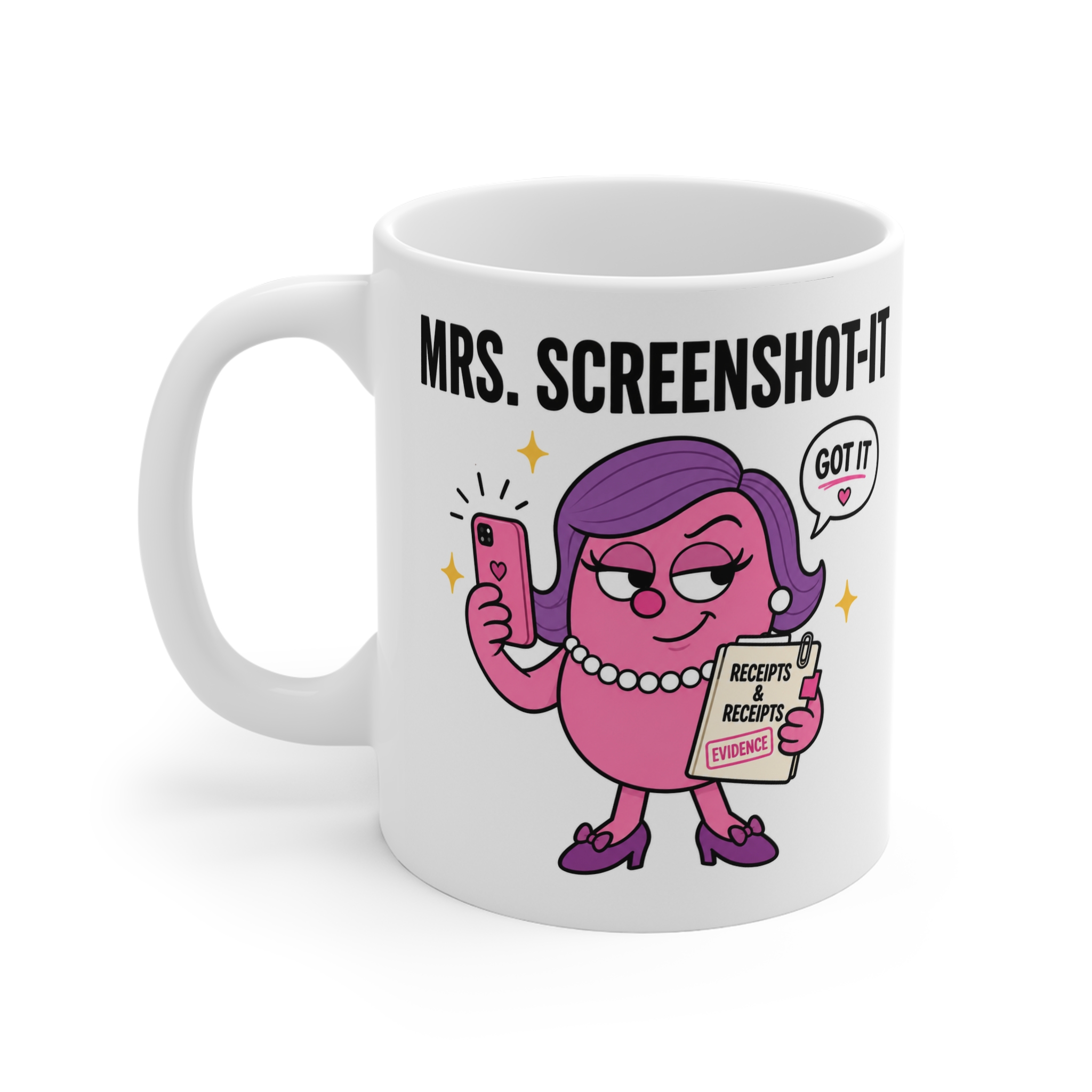Mrs. Screenshot It funny character mug by RudeCuppa