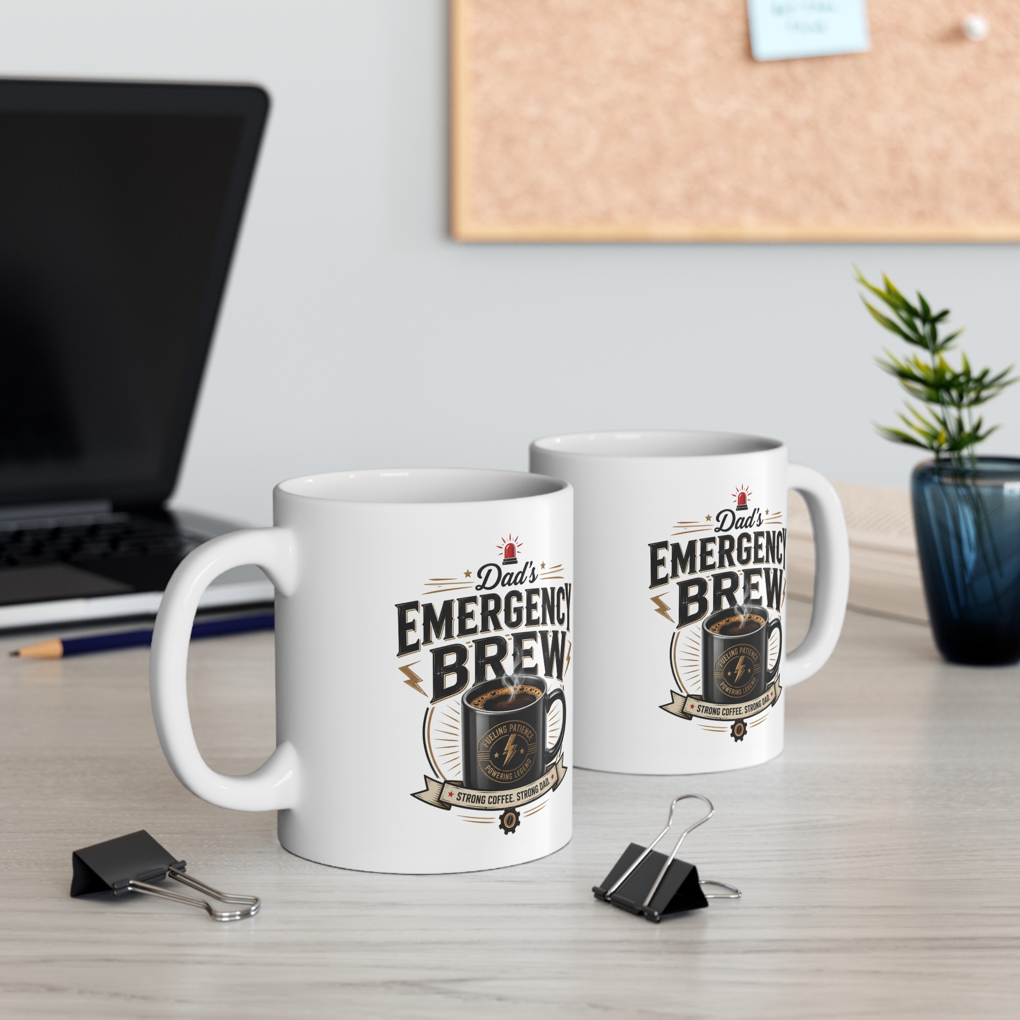 Dad's Emergency Brew Funny Dad Mug - Image 4