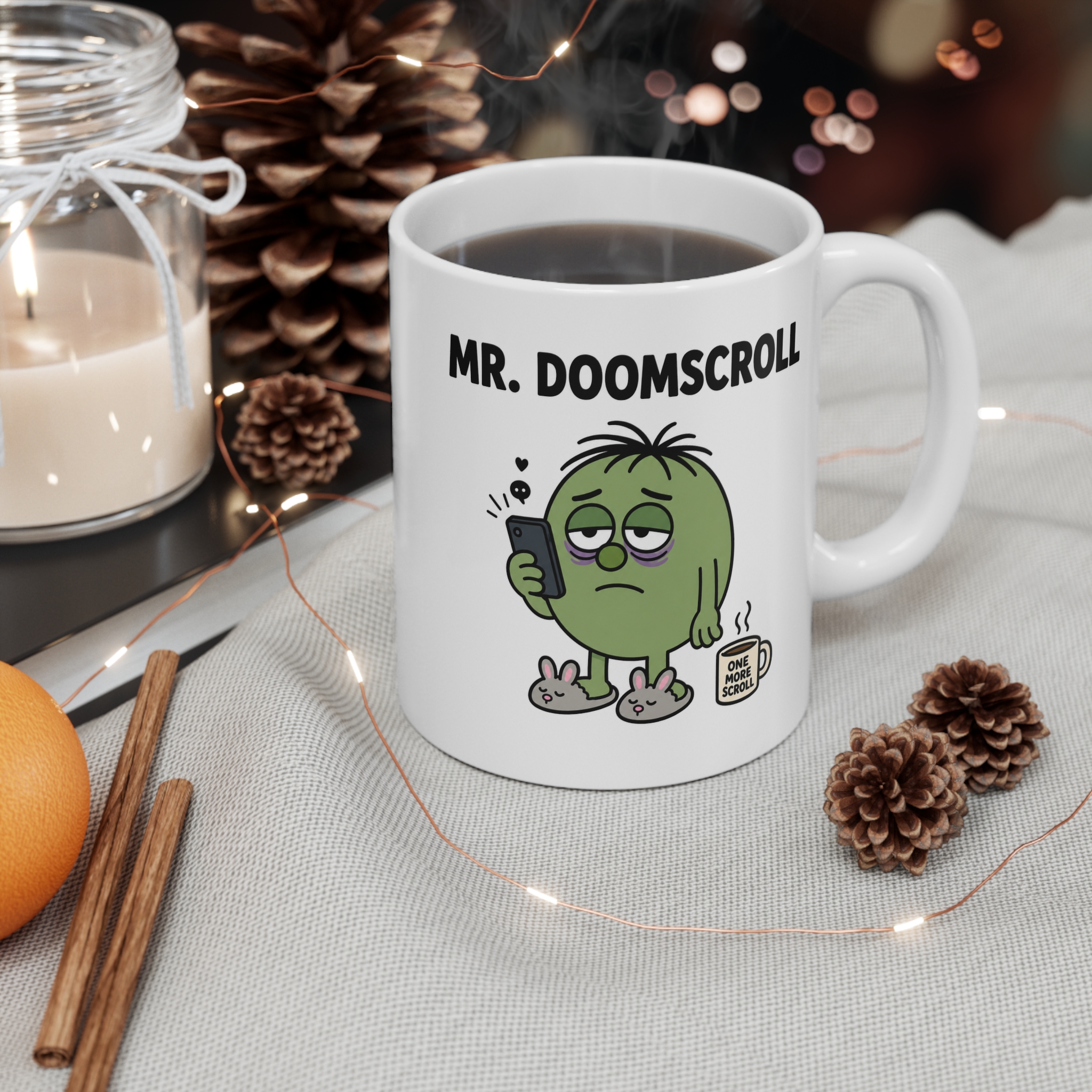 Mr. Doomscroll Funny Mug - Image 3