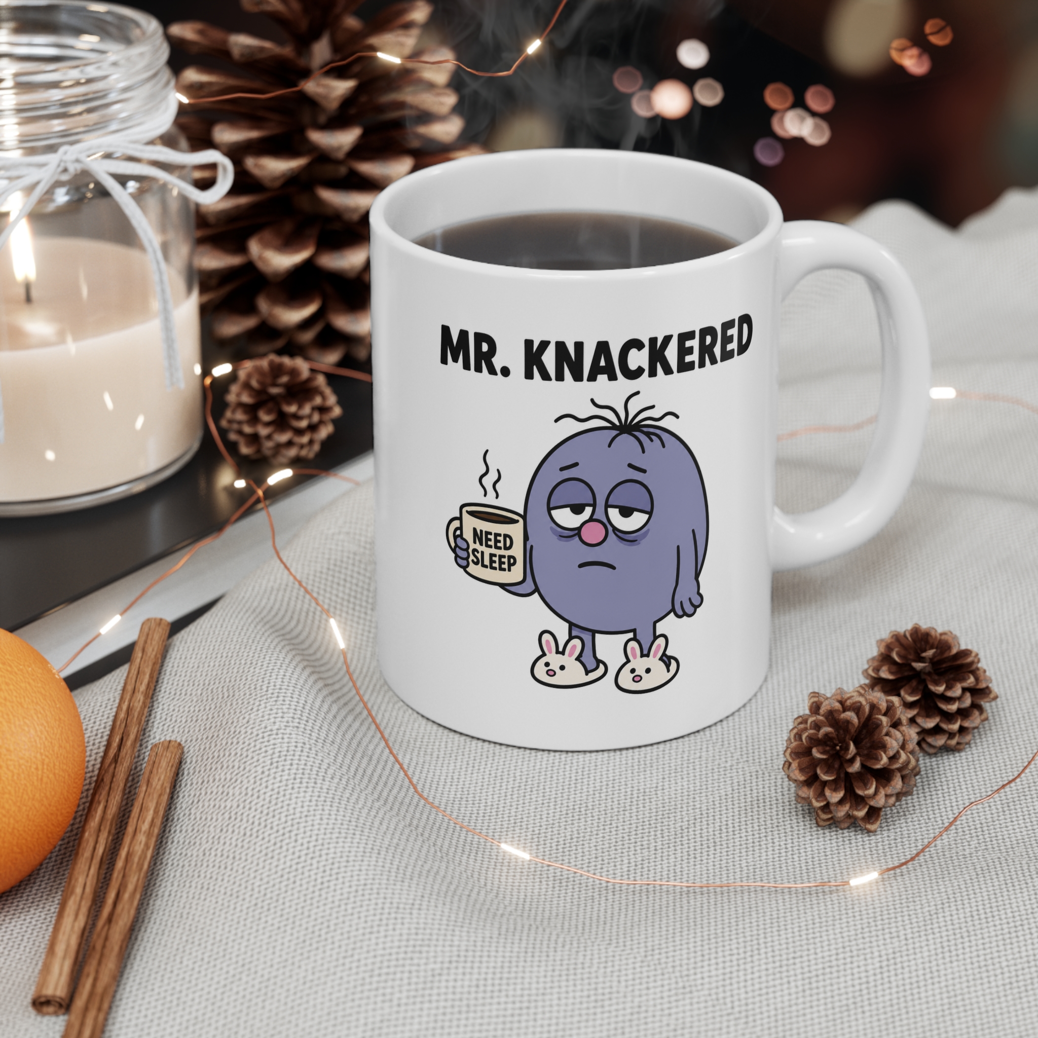 Mr. Knackered Funny Mug - Image 3