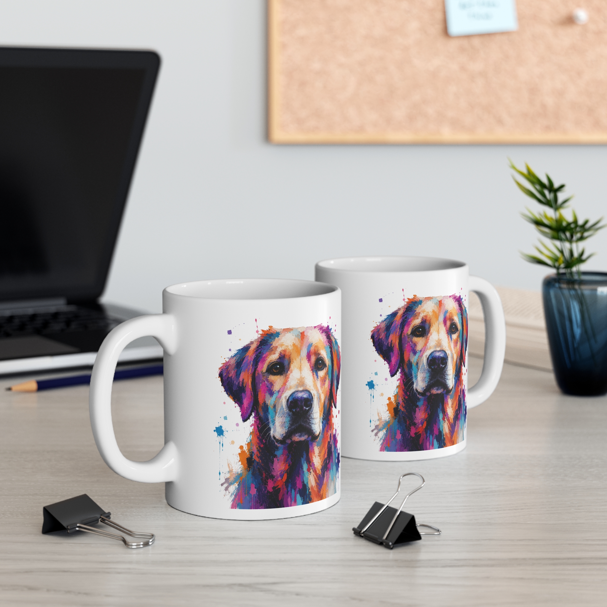 Golden Labrador Colour Splash Mug | Dog Lover Gift - Image 4