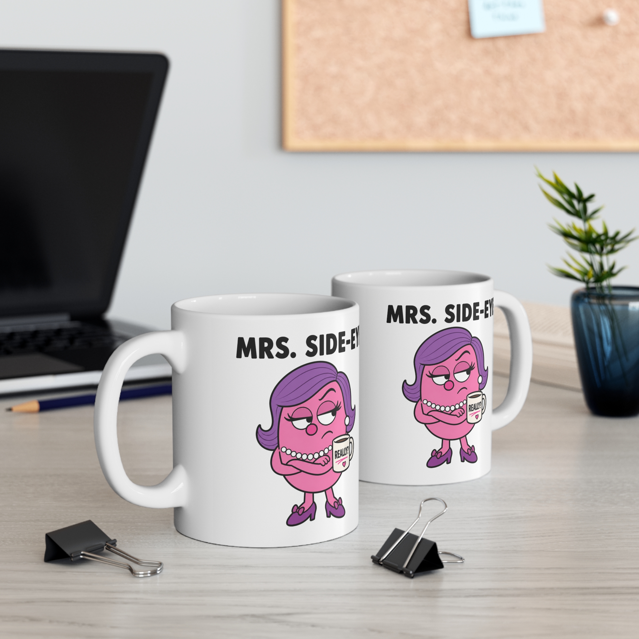 Mrs. Side-Eye Funny Mug - Image 4