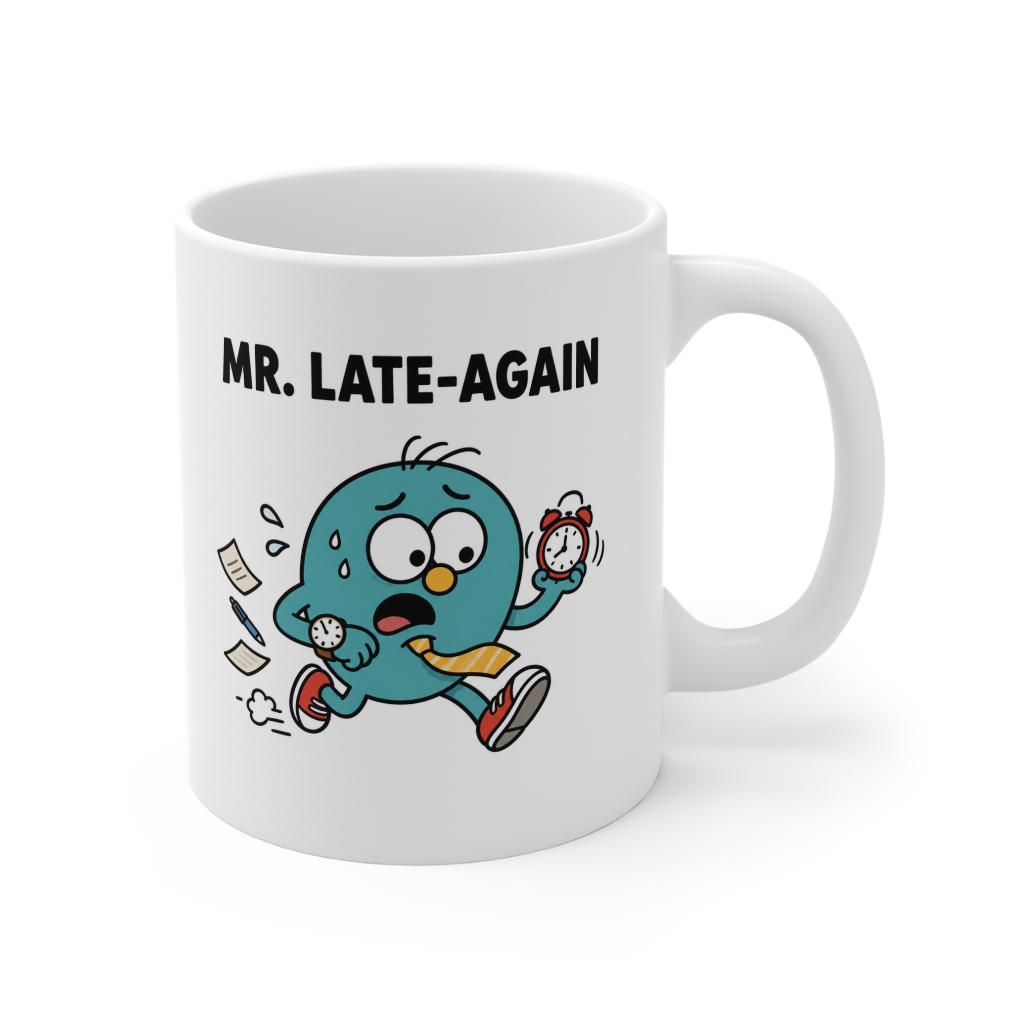 Mr. Late-Again Funny Mug - Image 2