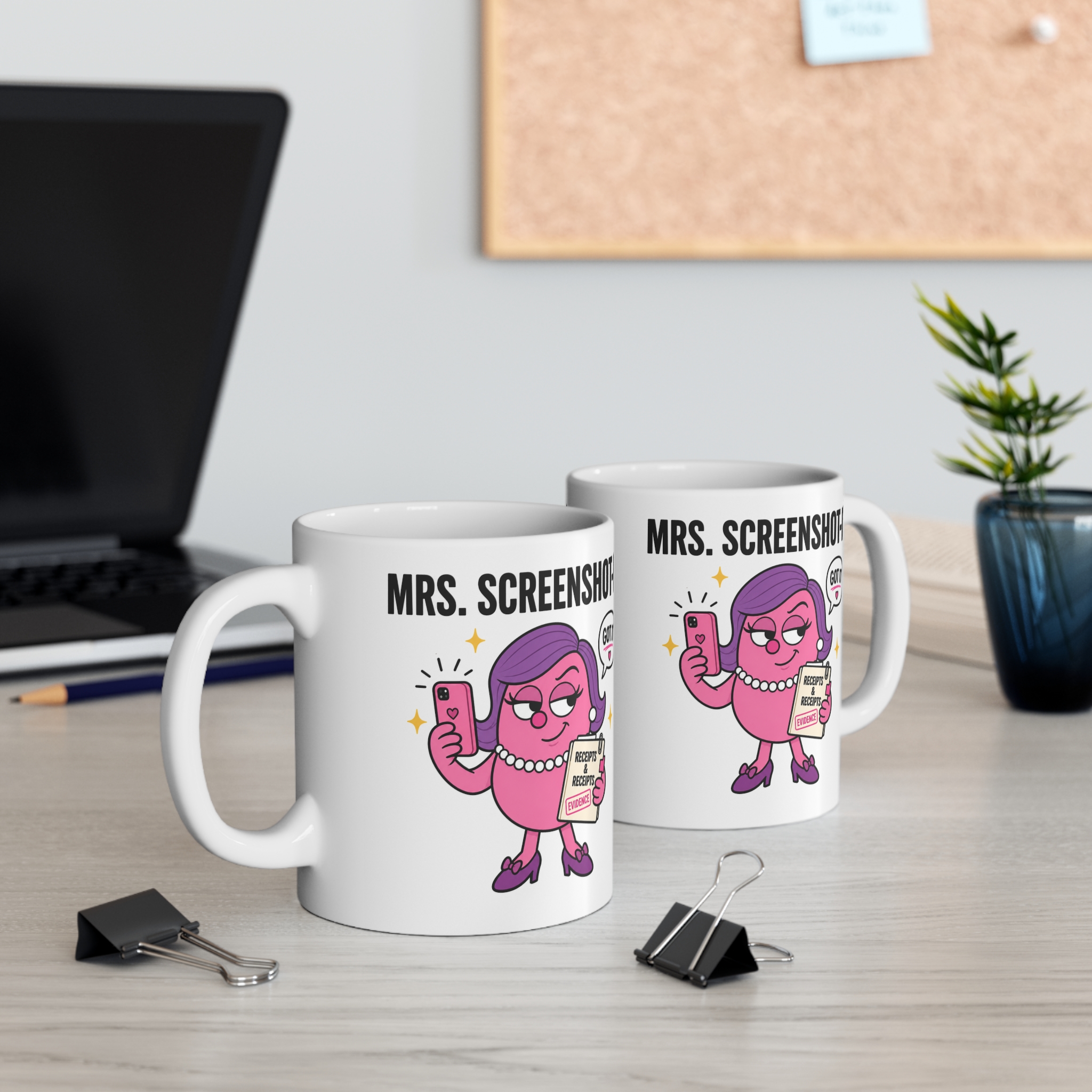 Mrs. Screenshot It Funny Mug - Image 4