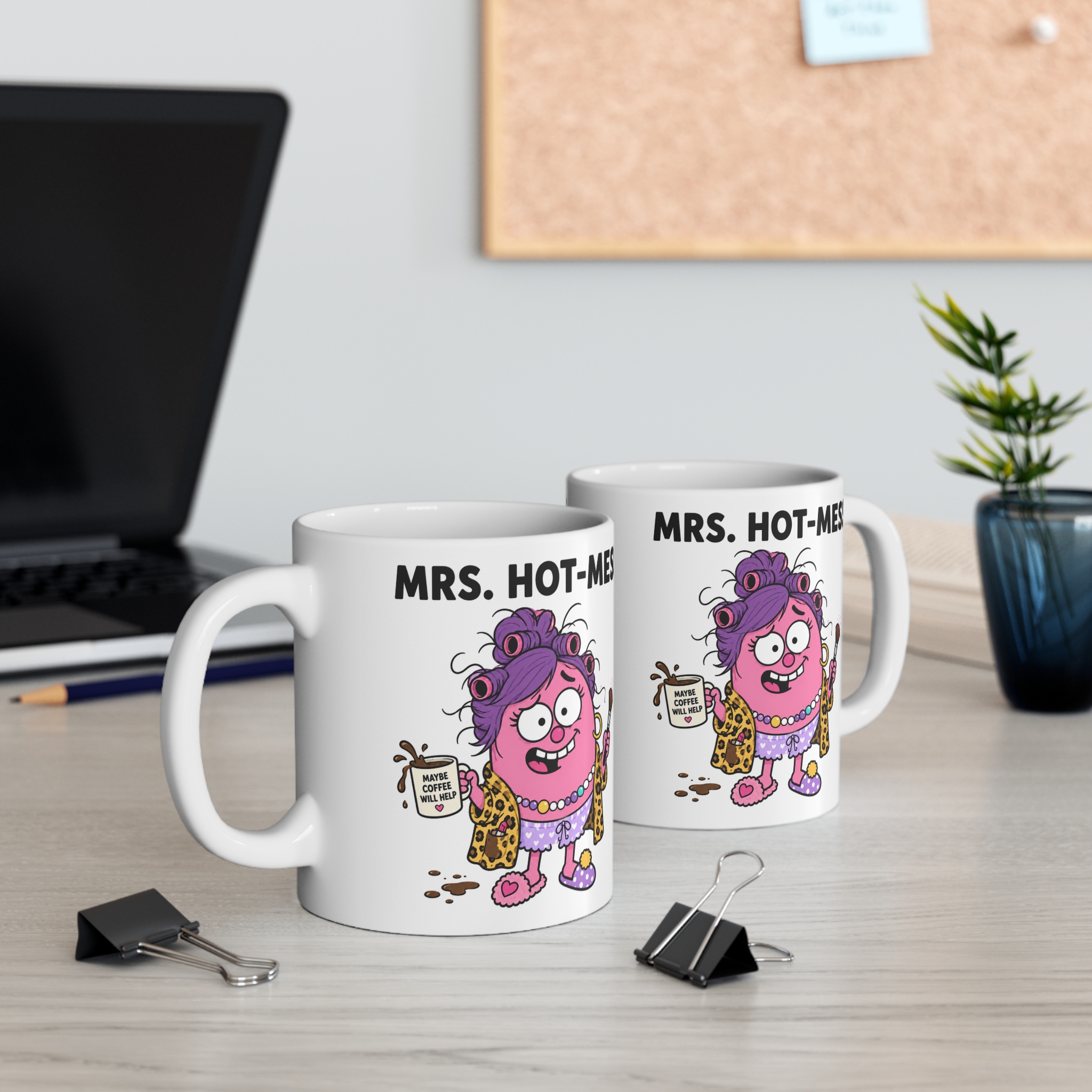 Mrs. Hot-Mess Funny Mug - Image 4