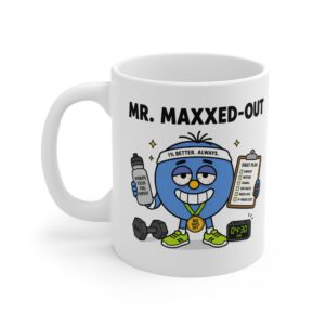 Mr. Maxxed-Out funny character mug by RudeCuppa