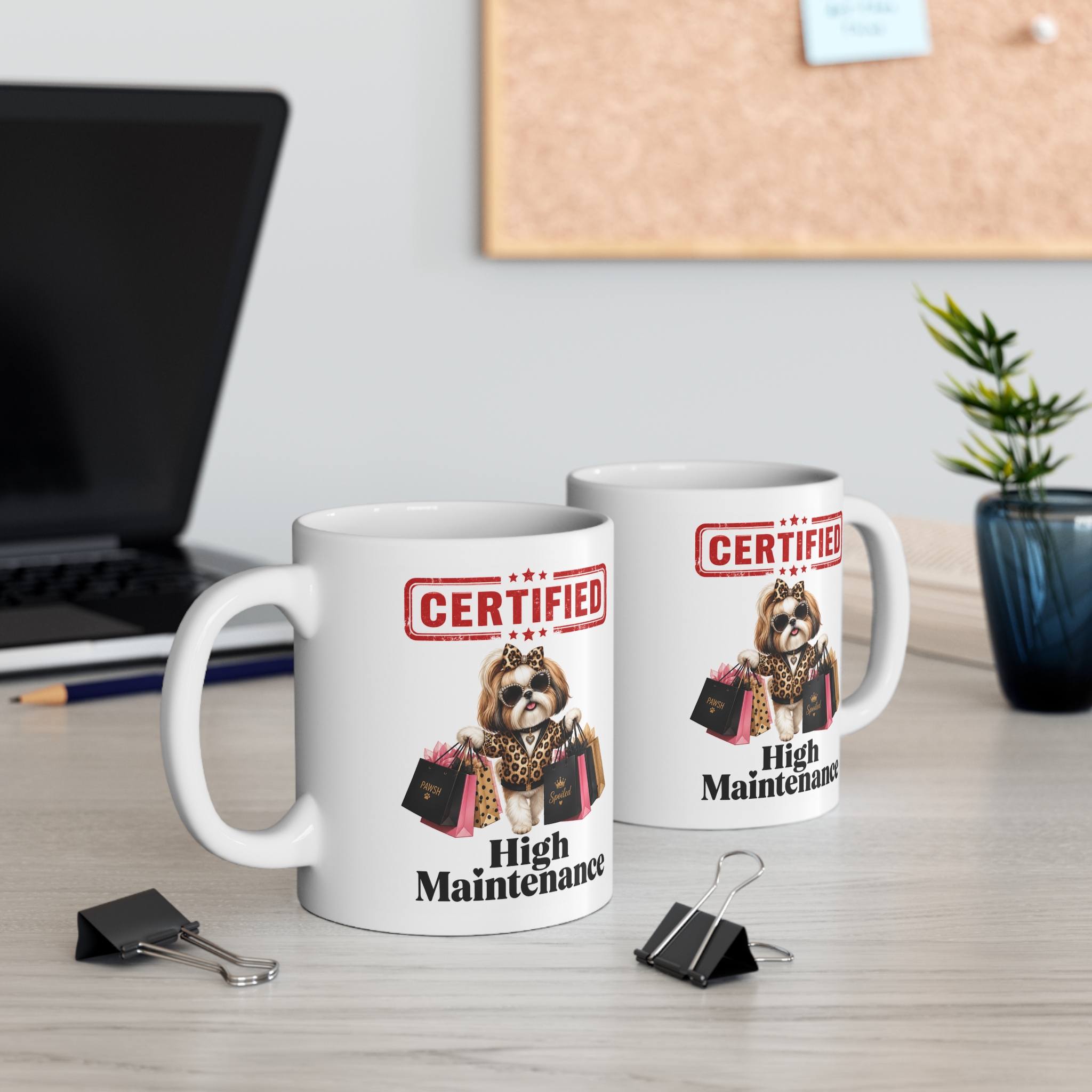 Certified High Maintenance Glam Dog Mug - Image 4