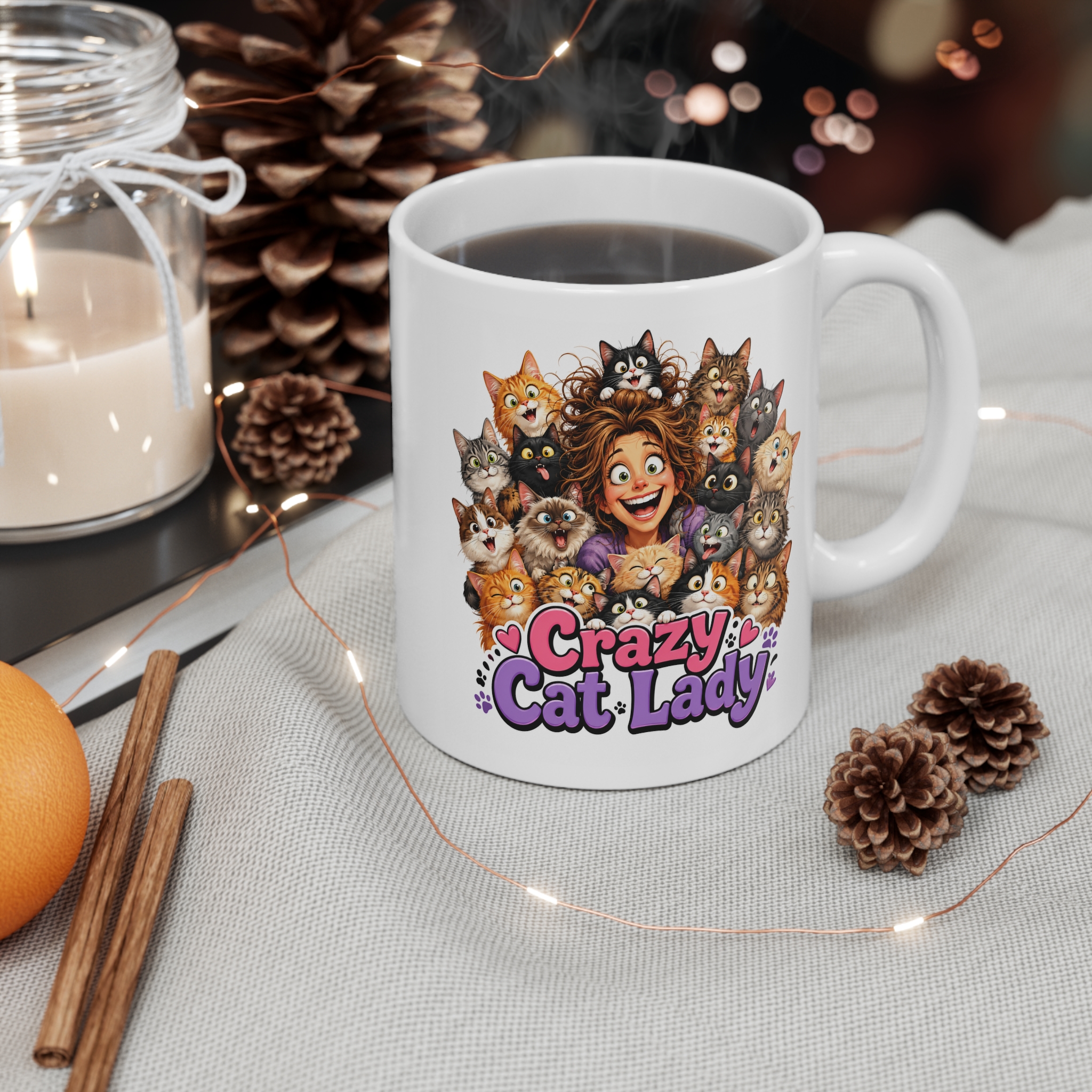 Crazy Cat Lady Mug | Funny Gift for Cat Lovers - Image 3
