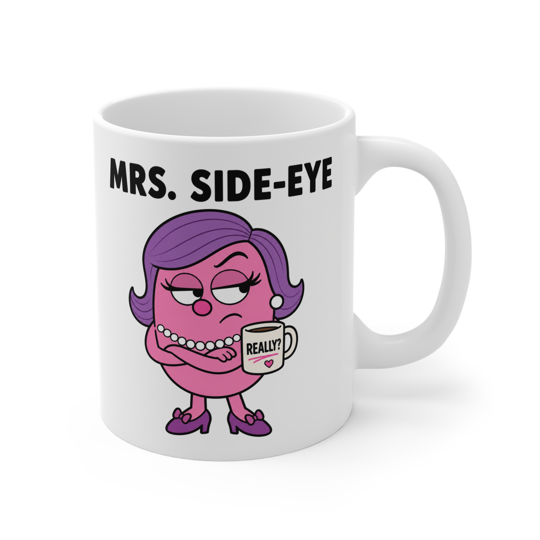Mrs. Side-Eye Funny Mug - Image 2