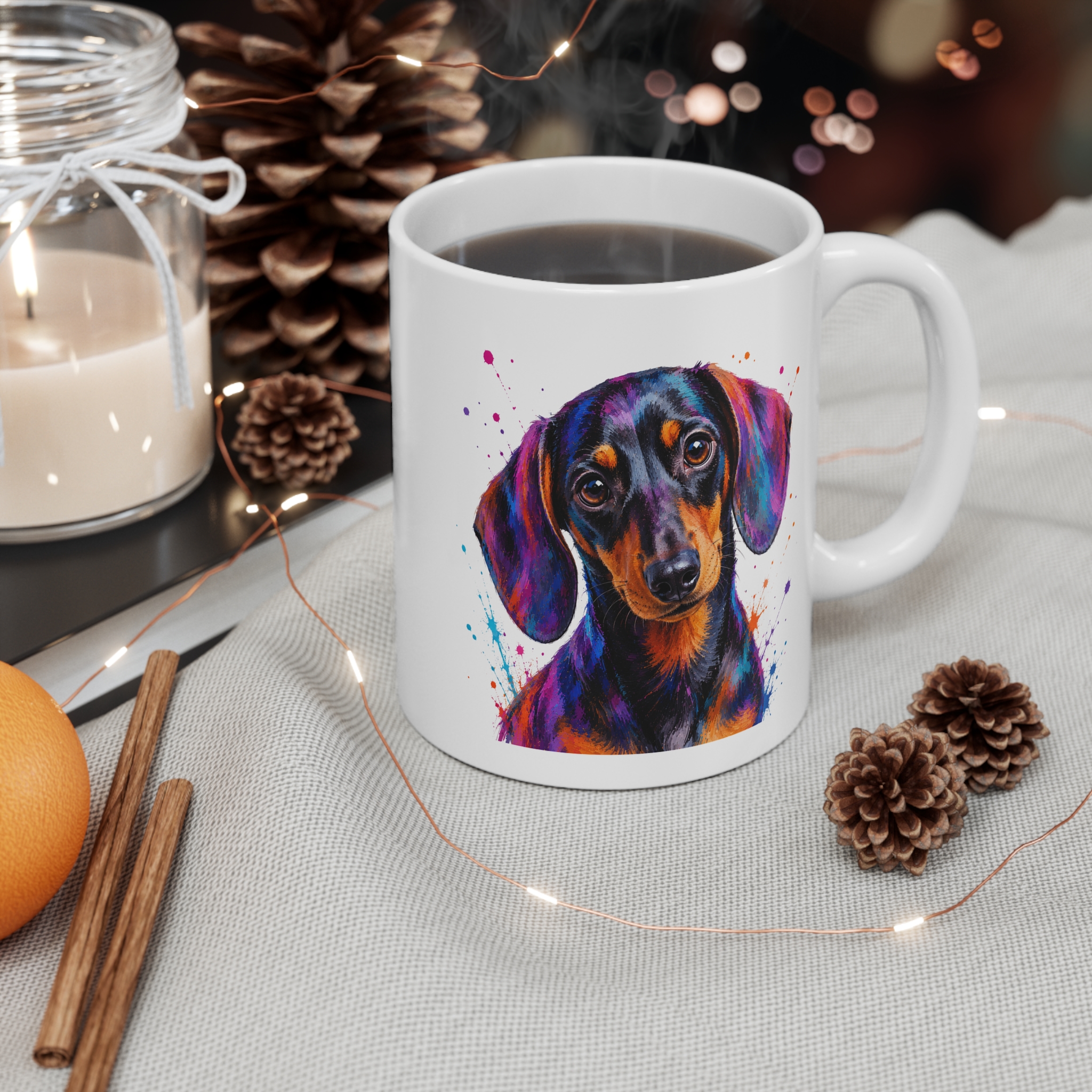 Dachshund Colour Splash Mug | Dog Lover Gift - Image 3