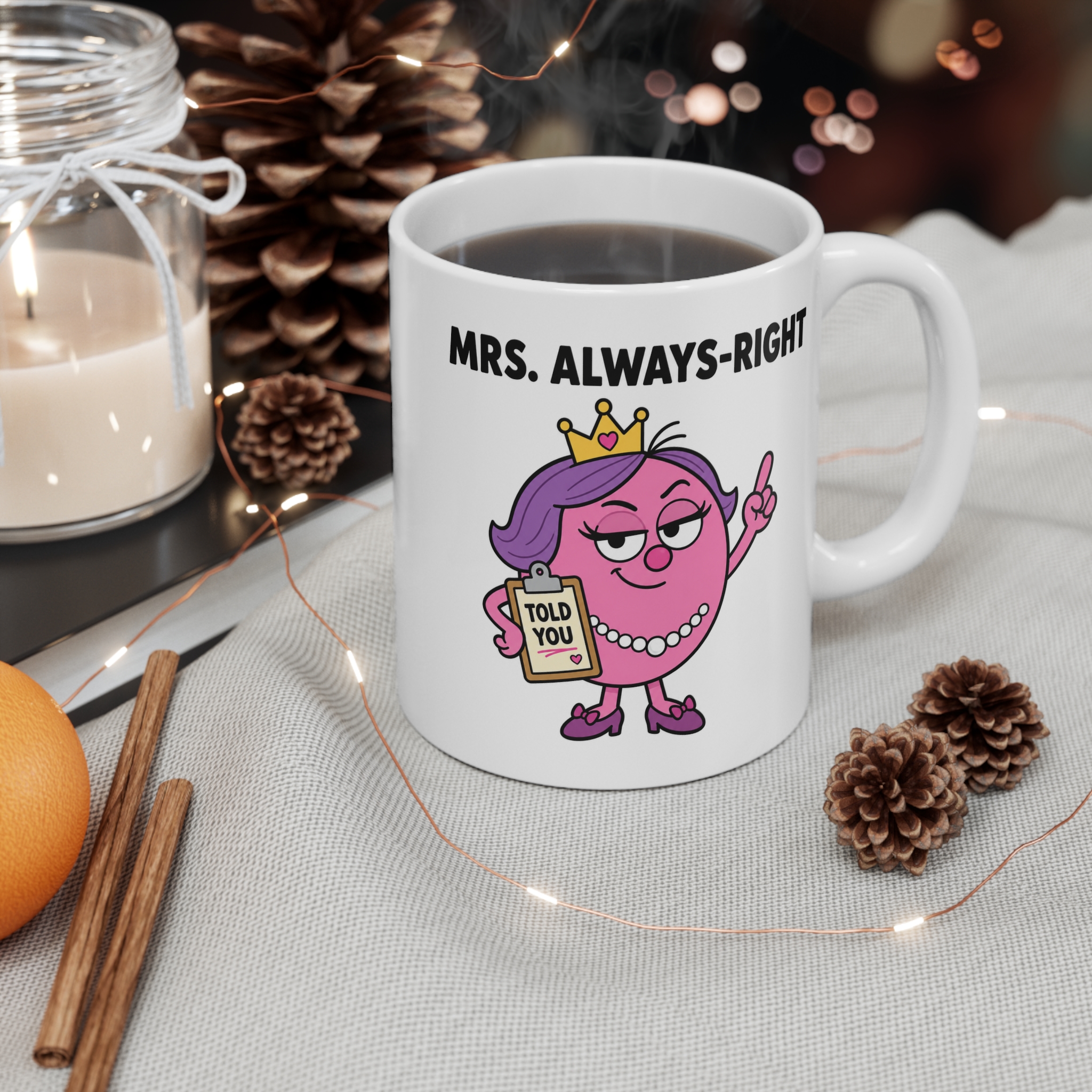 Mrs. Always-Right Funny Mug - Image 3