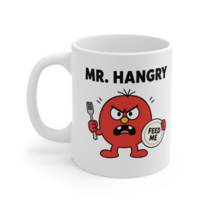 Mr. Hangry funny character mug by RudeCuppa