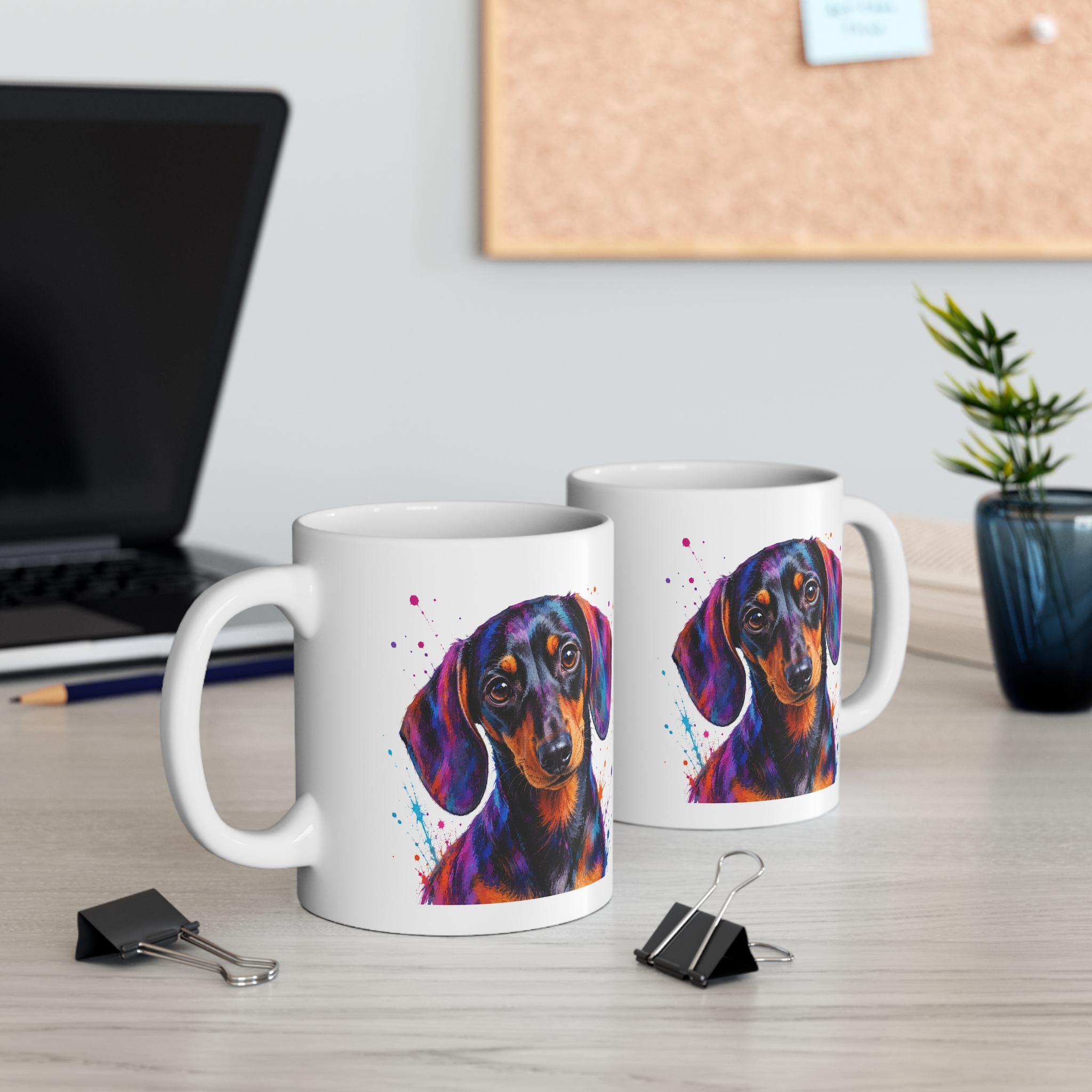 Dachshund Colour Splash Mug | Dog Lover Gift - Image 4