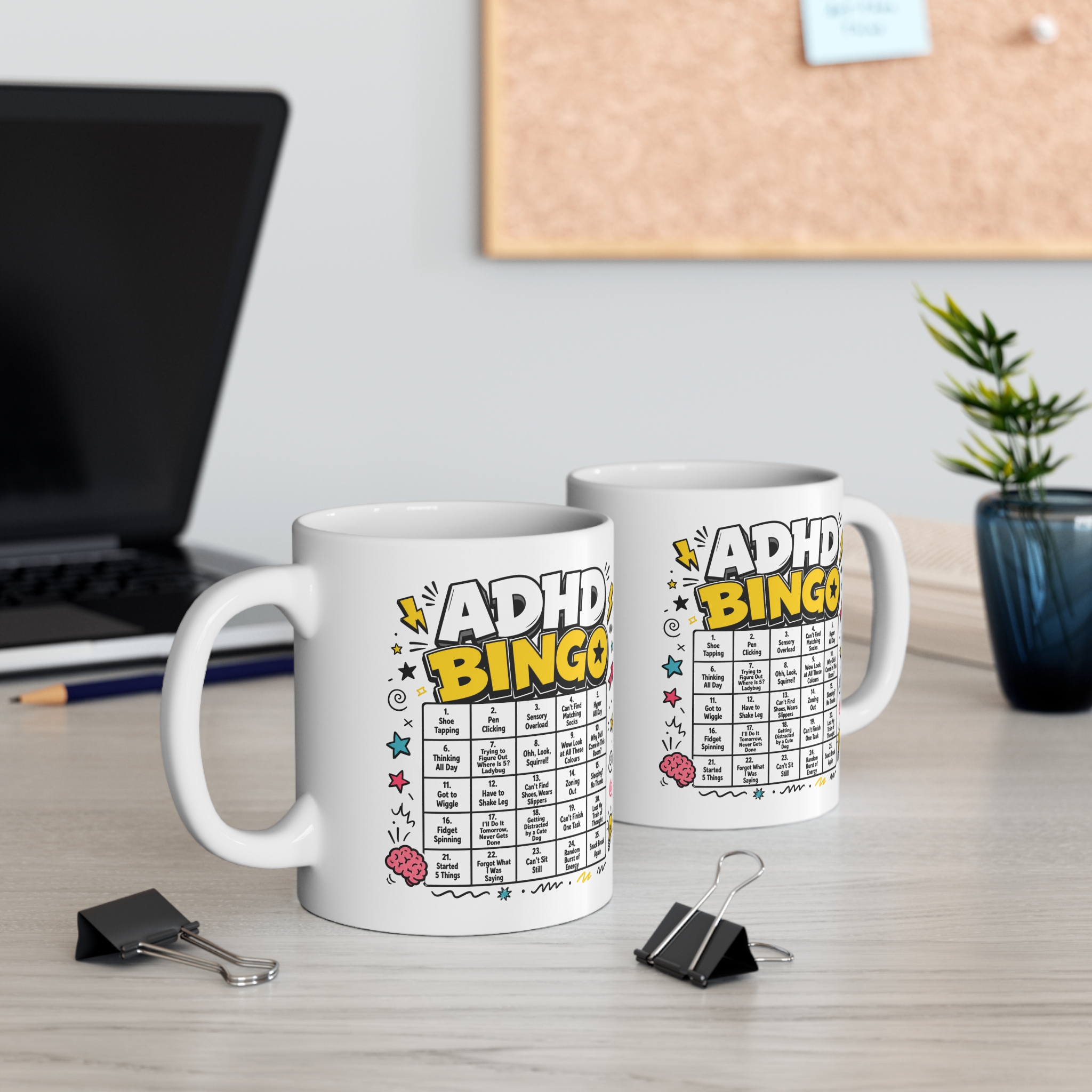 ADHD Bingo Funny Mug - Image 4