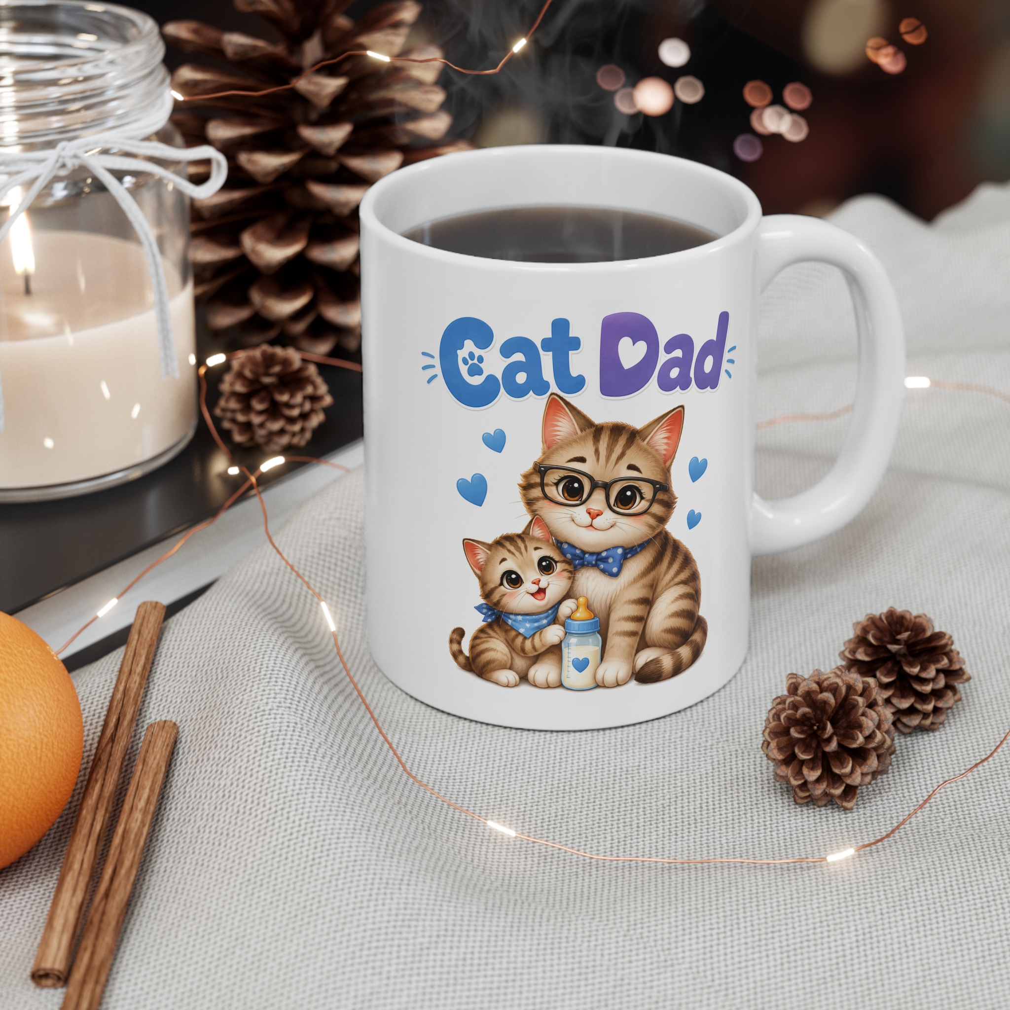 Cat Dad Mug | Funny Gift for Cat Dads - Image 3