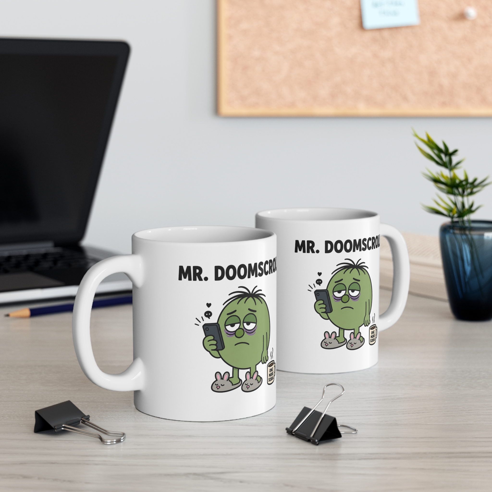 Mr. Doomscroll Funny Mug - Image 4