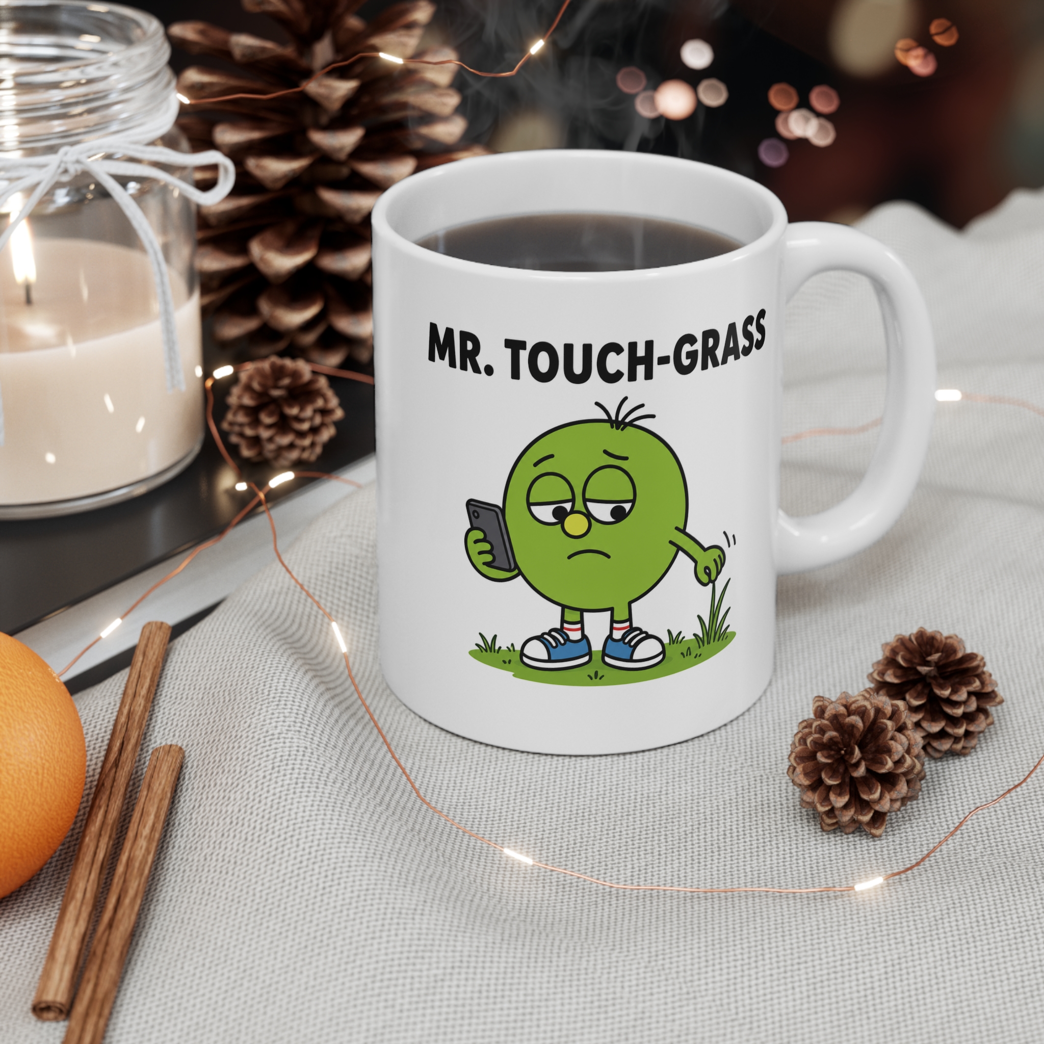 Mr. Touch-Grass Funny Mug - Image 3