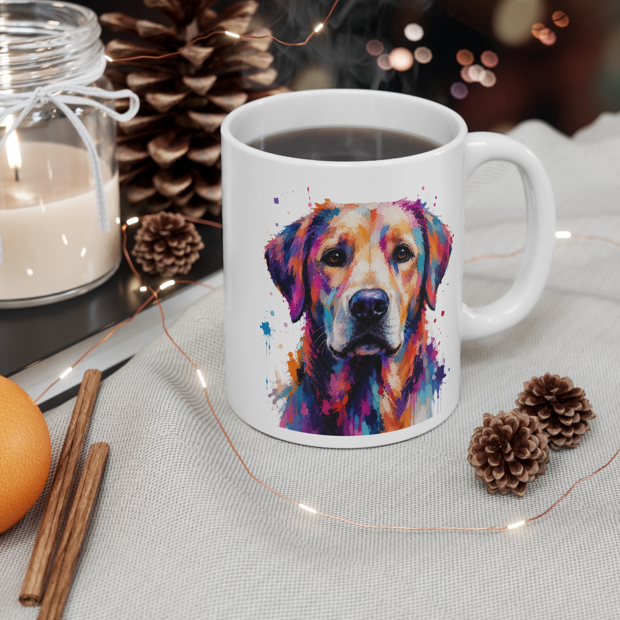 Golden Labrador Colour Splash Mug | Dog Lover Gift - Image 3