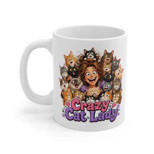 Crazy Cat Lady Mug | Funny Gift for Cat Lovers