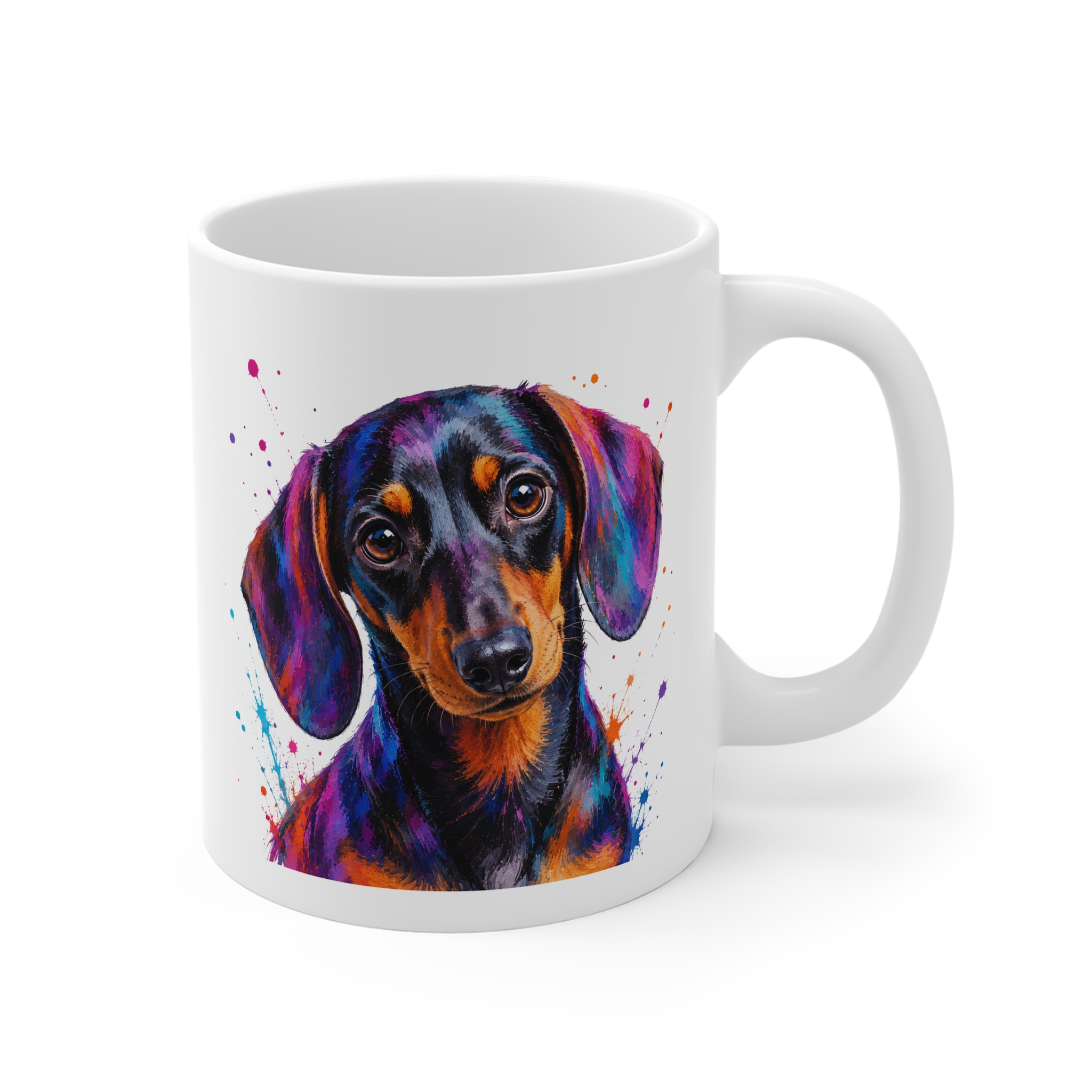 Dachshund Colour Splash Mug | Dog Lover Gift - Image 2