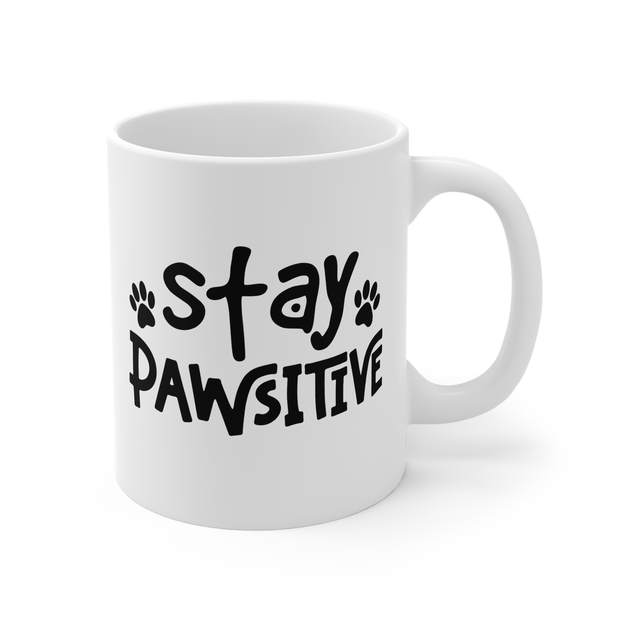 Stay Pawsitive Funny Dog Mug | Dog Lover Gift - Image 2