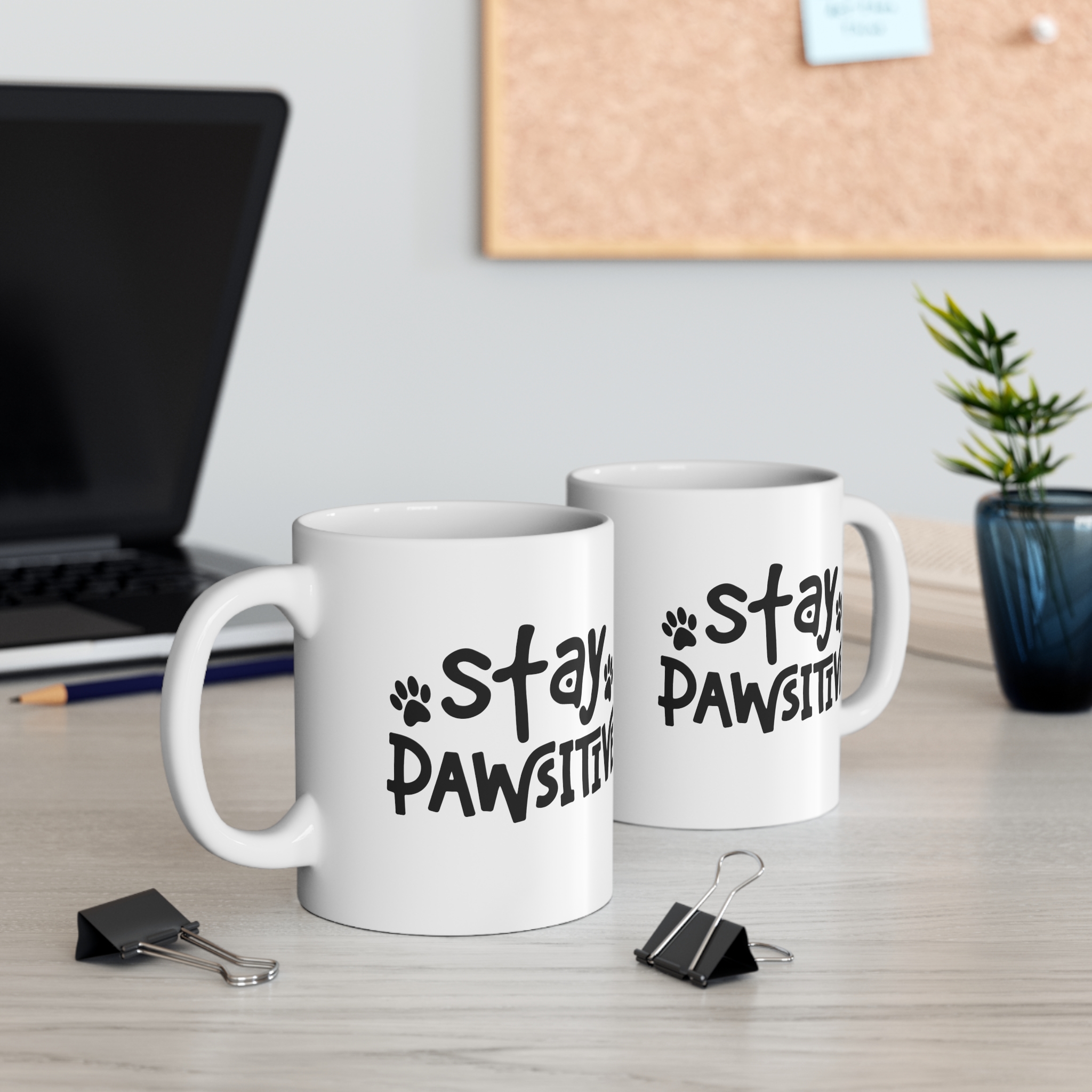 Stay Pawsitive Funny Dog Mug | Dog Lover Gift - Image 4